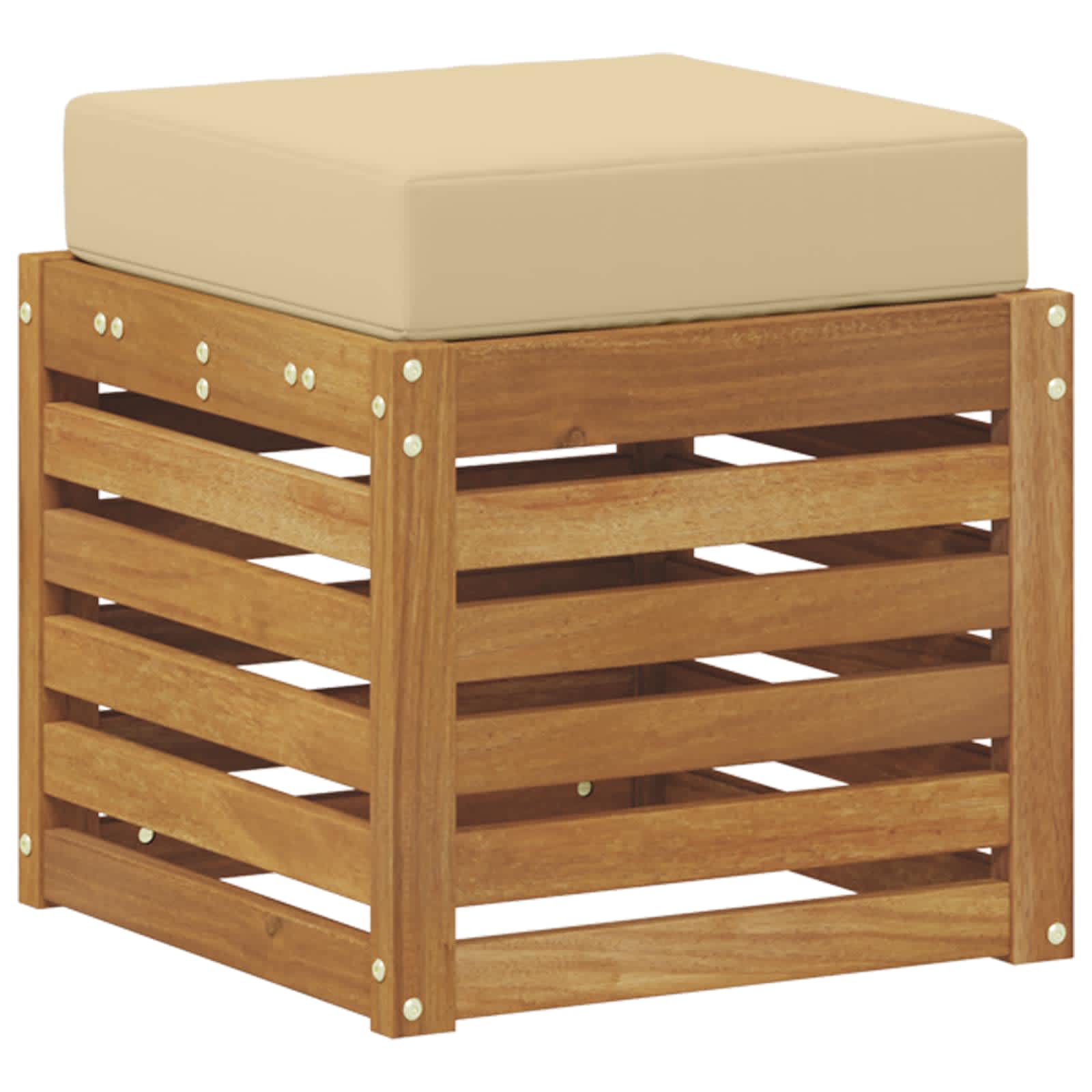 Buitenstoolbank Massief Acaciahout Naturel is nu te koop bij PeponiXL, paradijselijk wonen!