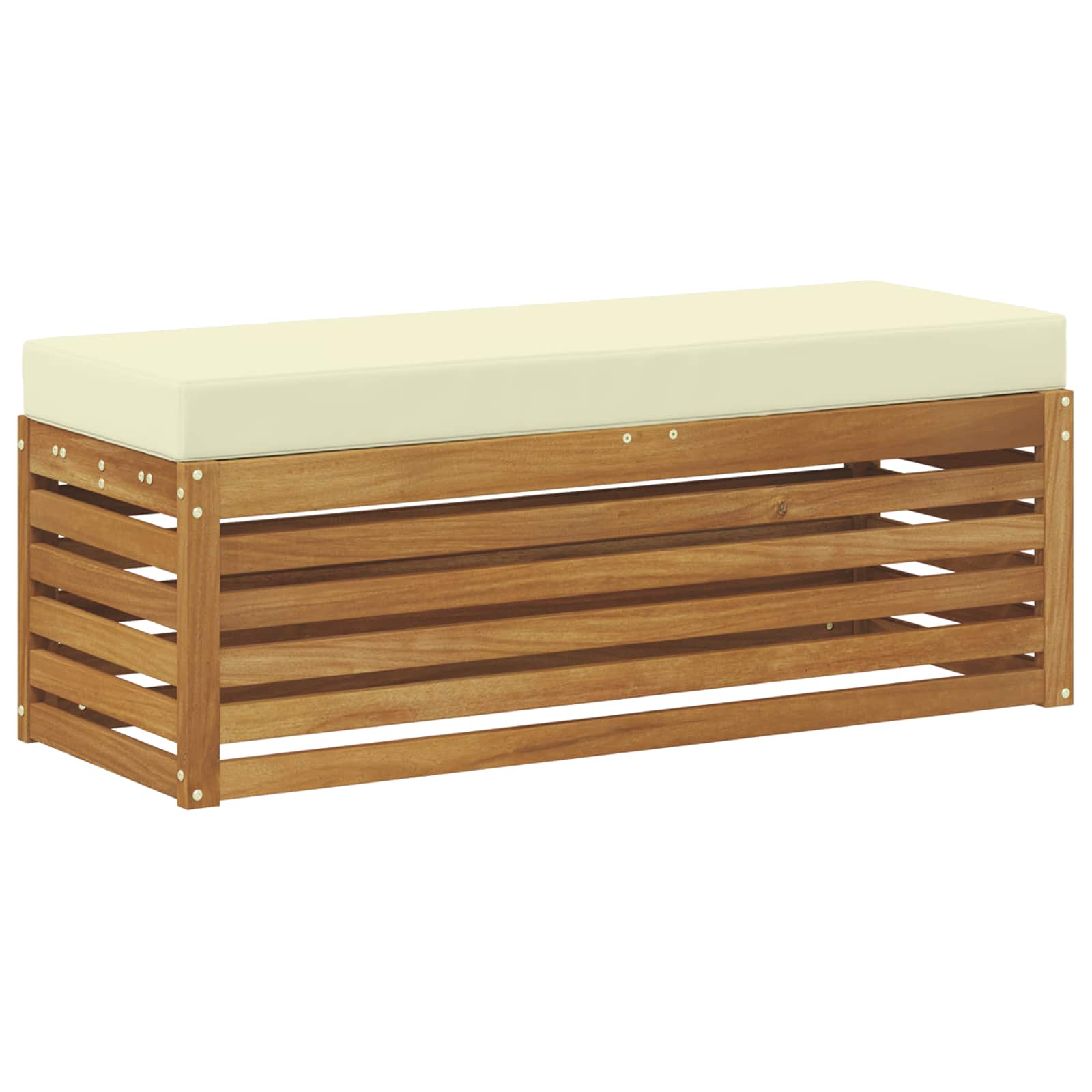 Buitenstoolbank Massief Acaciahout Naturel is nu te koop bij PeponiXL, paradijselijk wonen!