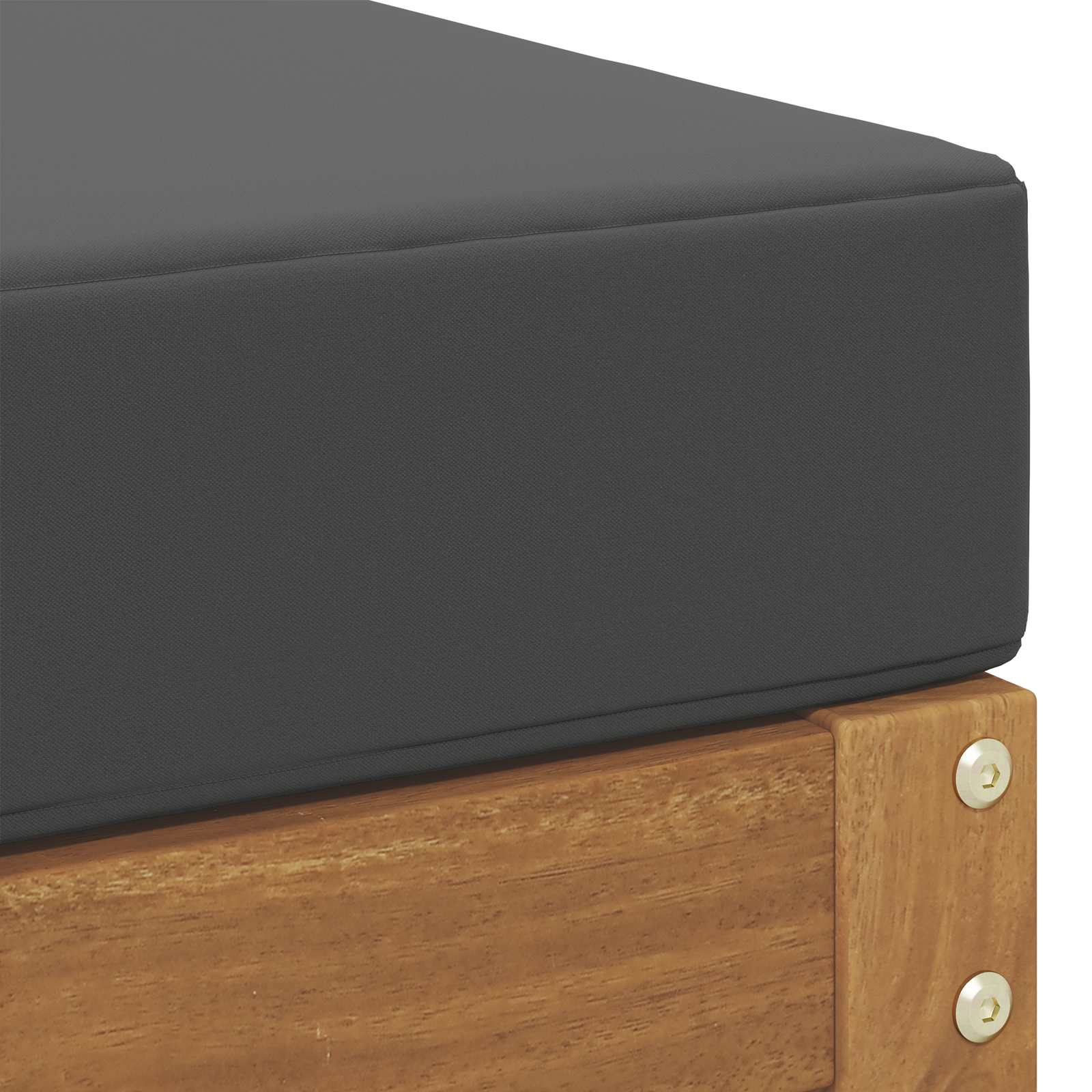 Stoelbank met kussen Natuurlijk en Antraciet 115 x 43 x 37 cm is nu te koop bij PeponiXL, paradijselijk wonen!