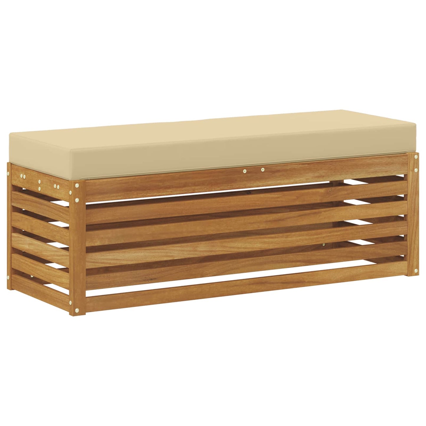 Buitenstoolbank Massief Acaciahout Naturel is nu te koop bij PeponiXL, paradijselijk wonen!