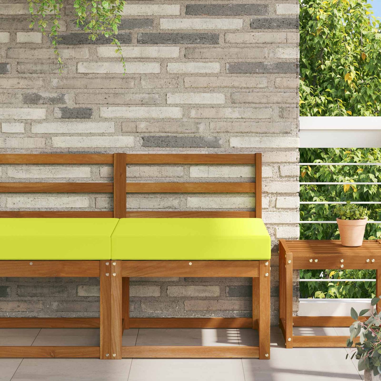 Buiten bankkussen Groen 60 x 60 x 8 cm Polyester is nu te koop bij PeponiXL, paradijselijk wonen!