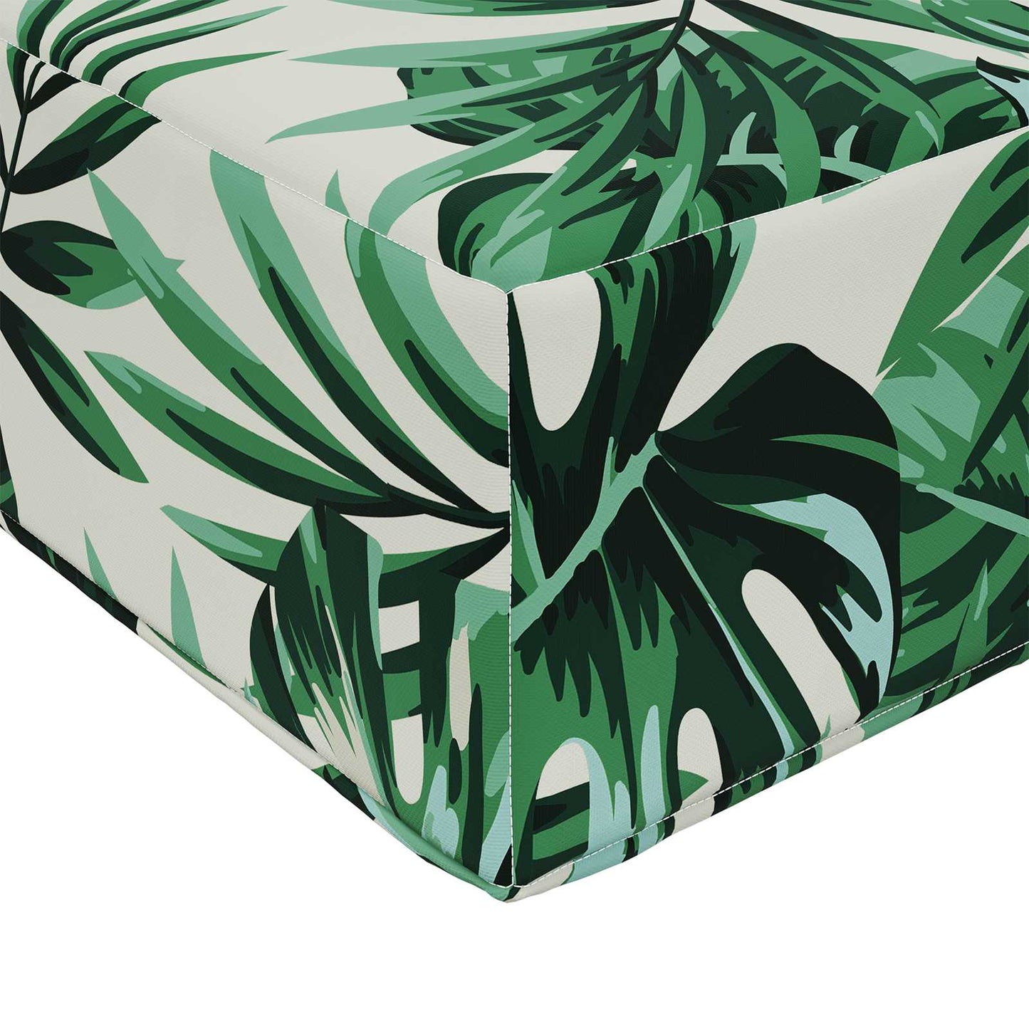 Buiten bankkussen Bladpatroon 60 x 60 x 8 cm Polyester is nu te koop bij PeponiXL, paradijselijk wonen!