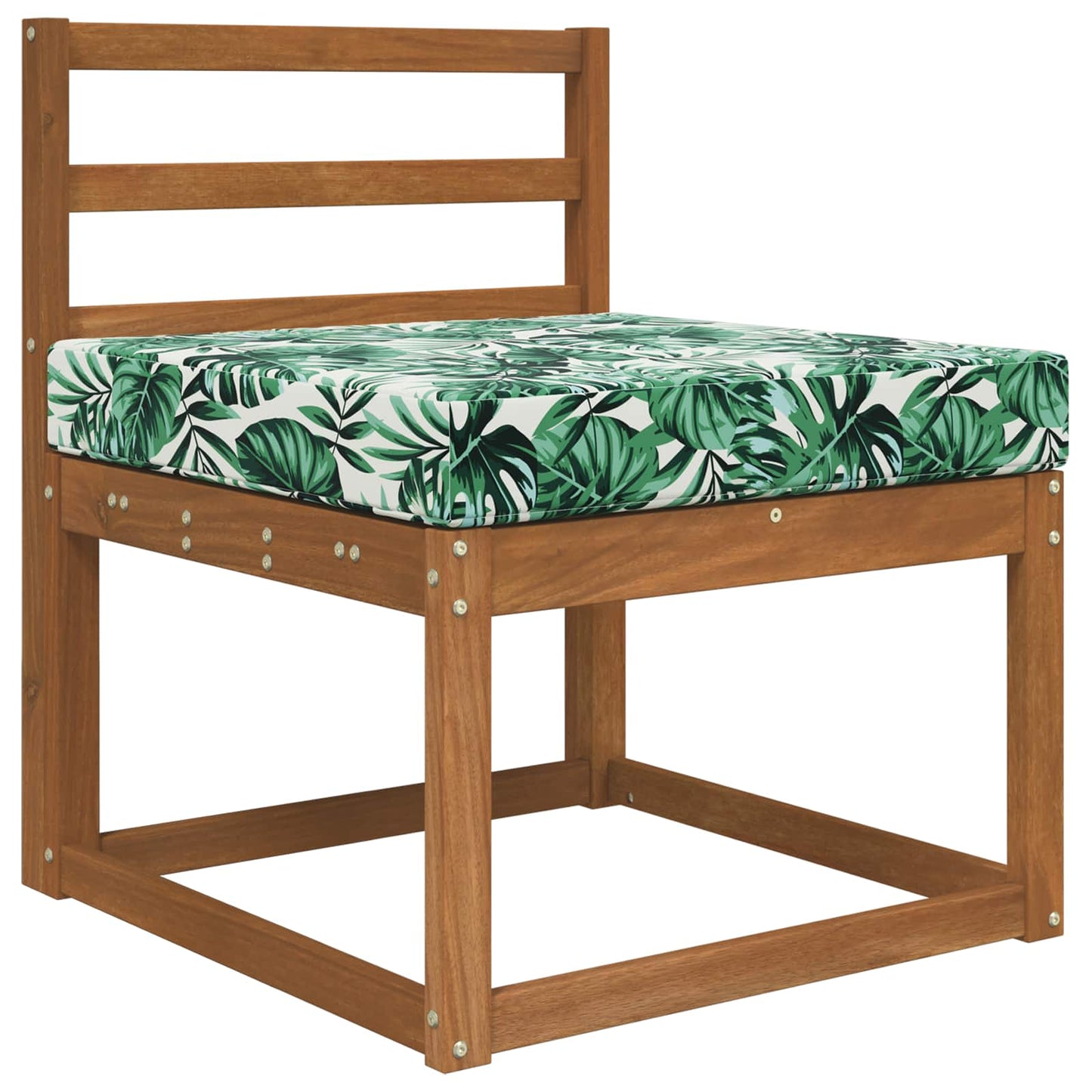 Buiten bankkussen Bladpatroon 60 x 60 x 8 cm Polyester is nu te koop bij PeponiXL, paradijselijk wonen!