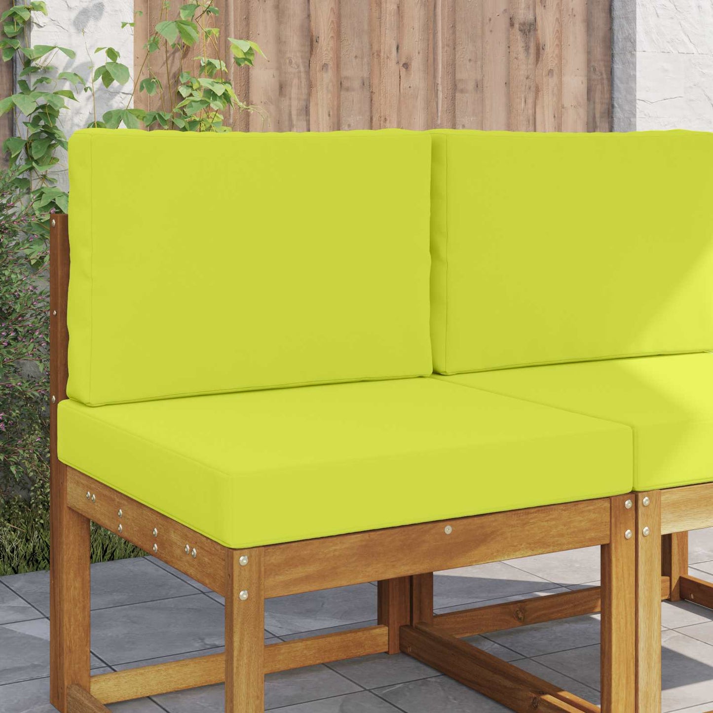 Buiten bankkussen 2 pcs Groen Polyester is nu te koop bij PeponiXL, paradijselijk wonen!