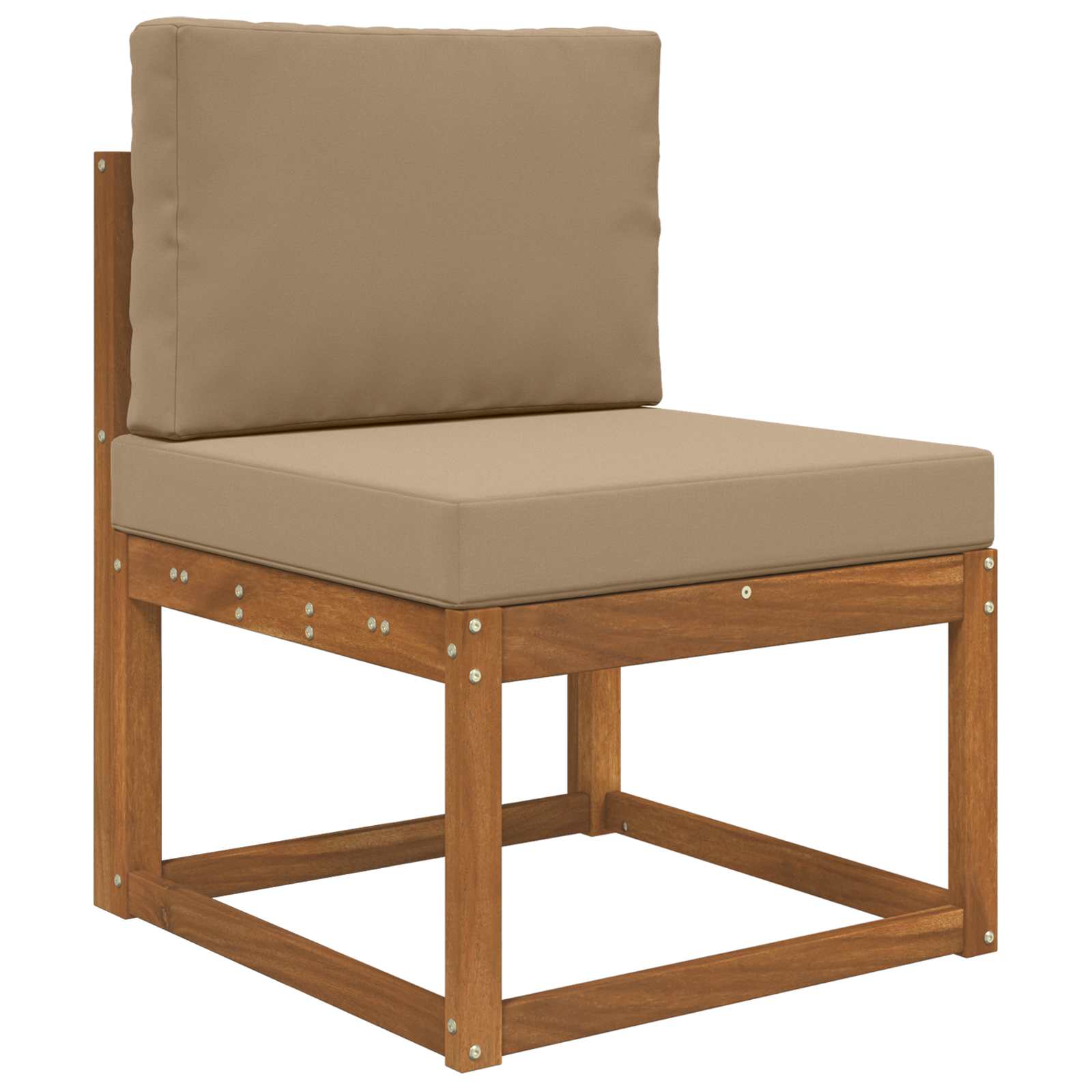 Buiten bankkussen 2 pcs Taupe Polyester is nu te koop bij PeponiXL, paradijselijk wonen!