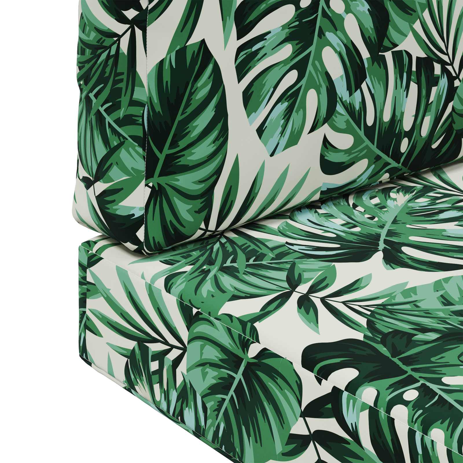 Buiten bankkussen 2 pcs Bladpatroon Polyester is nu te koop bij PeponiXL, paradijselijk wonen!