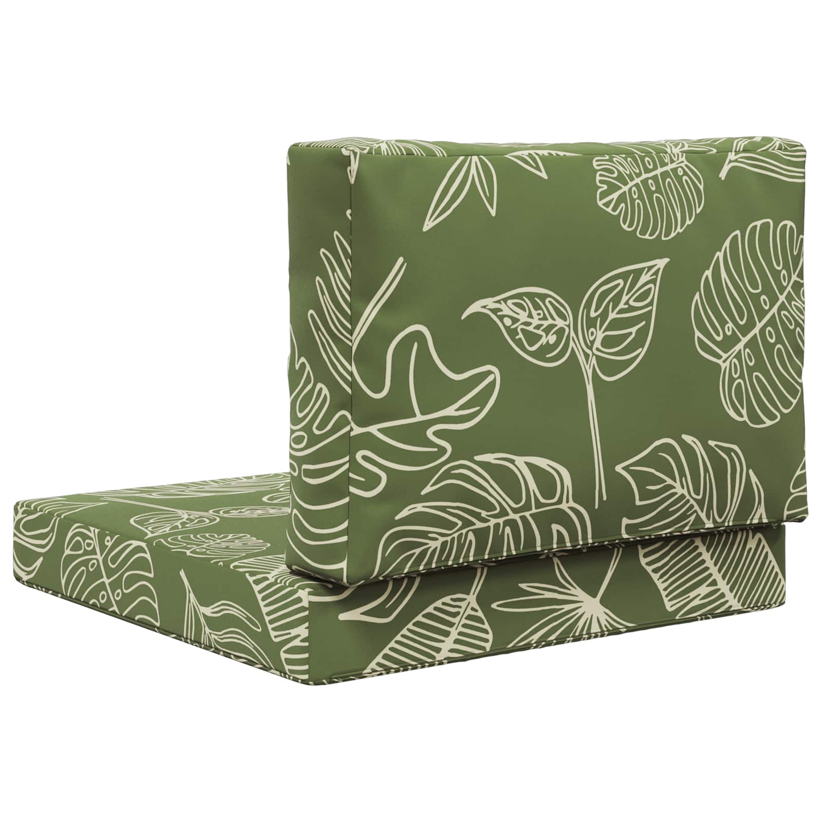 Buiten bankkussen 2 pcs Bladontwerp Polyester is nu te koop bij PeponiXL, paradijselijk wonen!
