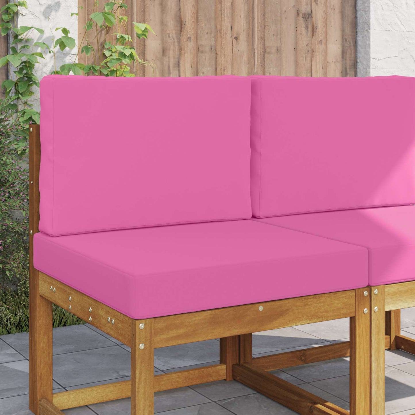 Buiten bankkussen 2 pcs Roze Polyester is nu te koop bij PeponiXL, paradijselijk wonen!