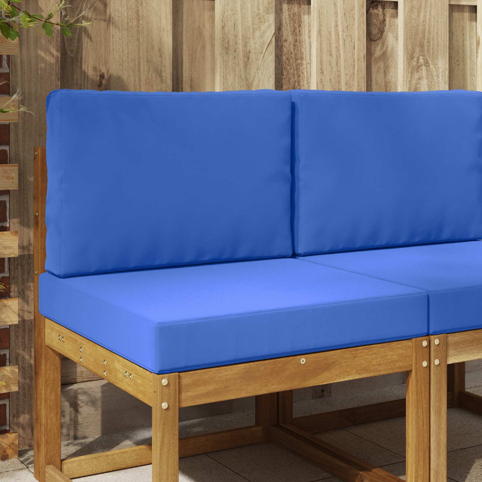 Buiten bankkussen 2 pcs Turquoise Polyester is nu te koop bij PeponiXL, paradijselijk wonen!