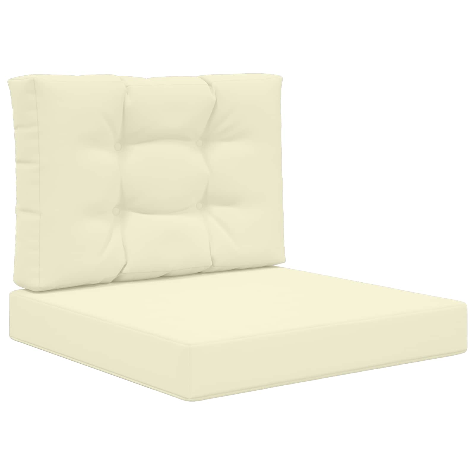 Buiten bankkussen 2 pcs Crème Polyester is nu te koop bij PeponiXL, paradijselijk wonen!