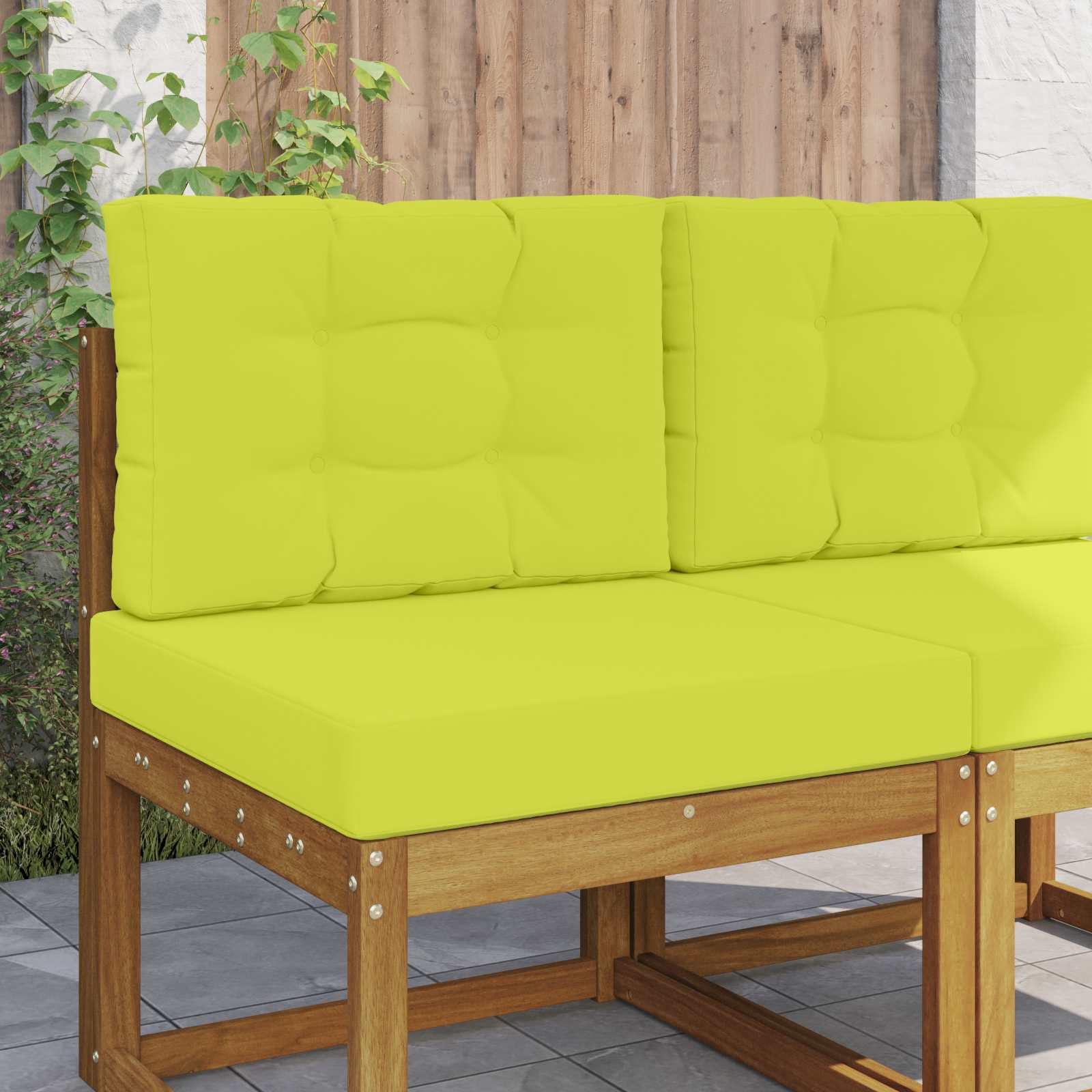 Buiten bankkussen 2 pcs Groen Polyester is nu te koop bij PeponiXL, paradijselijk wonen!