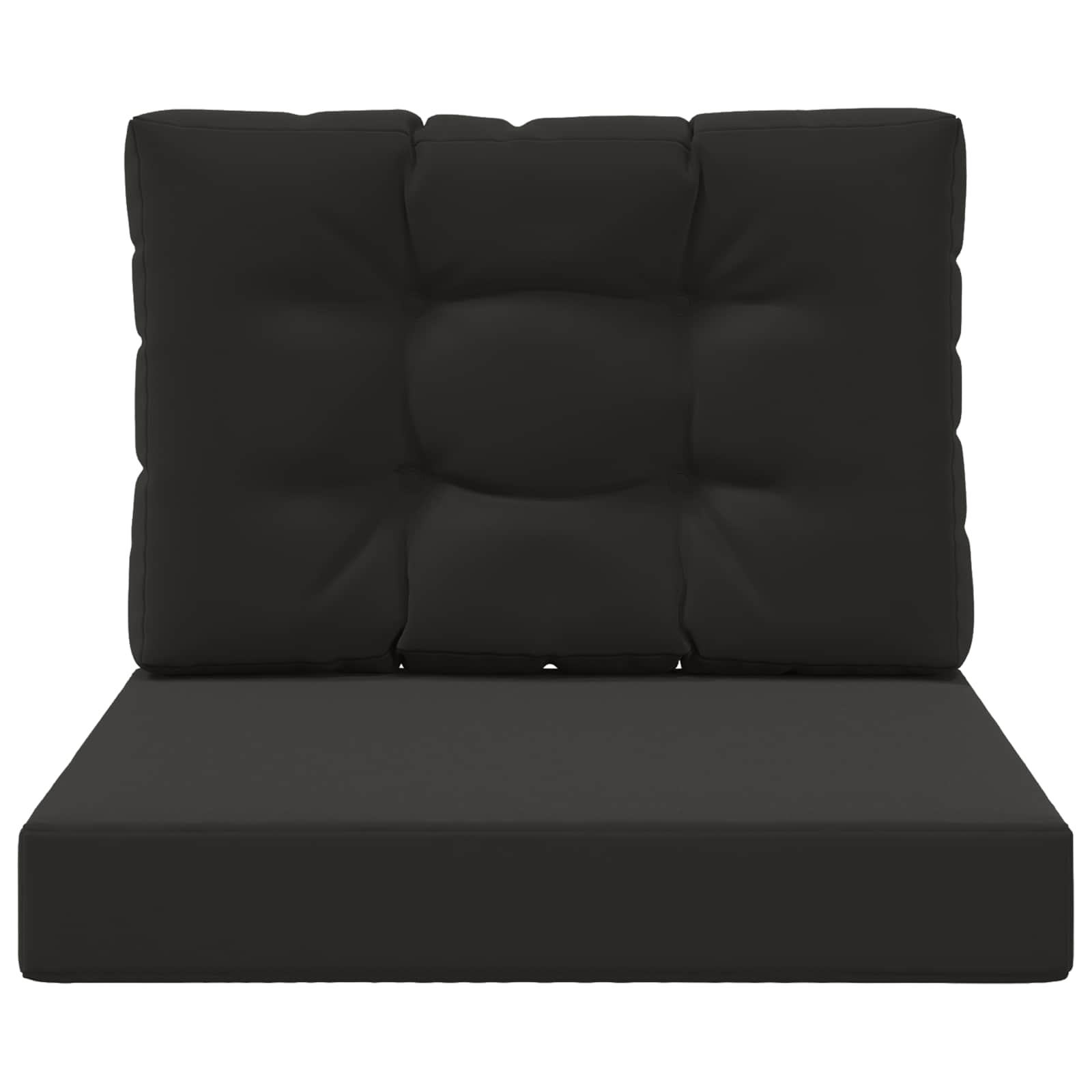 Buiten bankkussen 2 pcs Zwart Polyester is nu te koop bij PeponiXL, paradijselijk wonen!