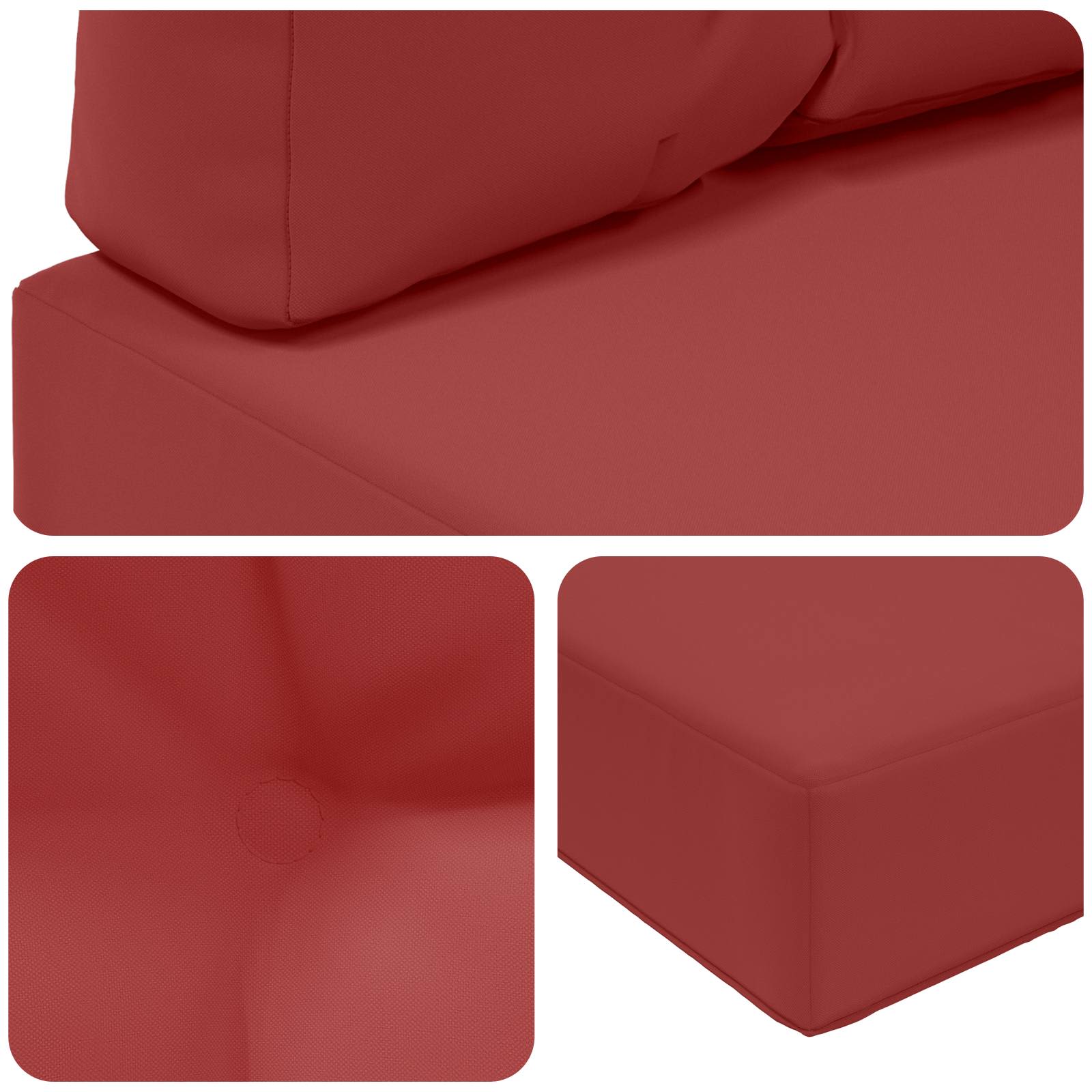 Buiten bankkussen 2 pcs Wijnrood Polyester is nu te koop bij PeponiXL, paradijselijk wonen!
