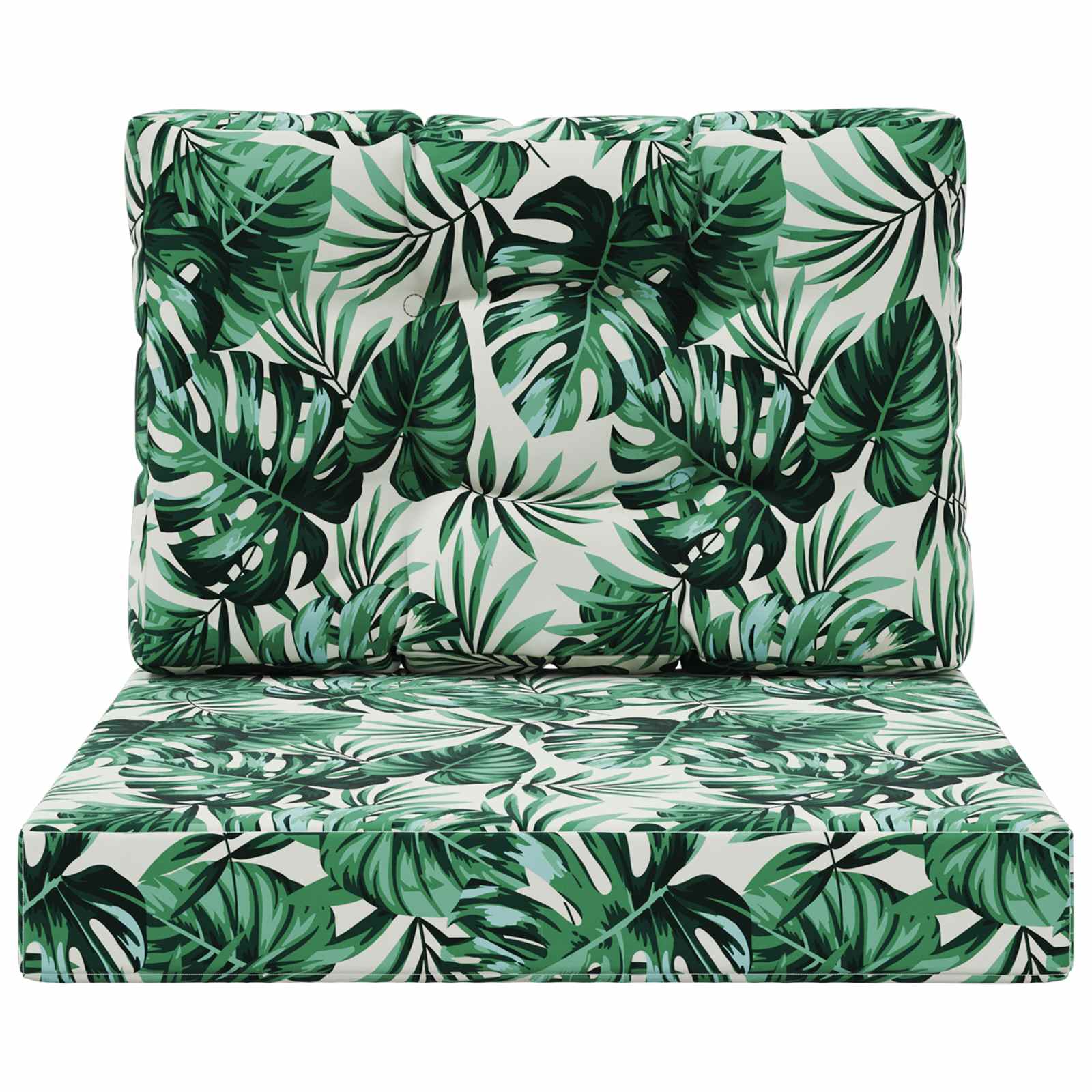 Buiten bankkussen 2 pcs Bladpatroon Polyester is nu te koop bij PeponiXL, paradijselijk wonen!