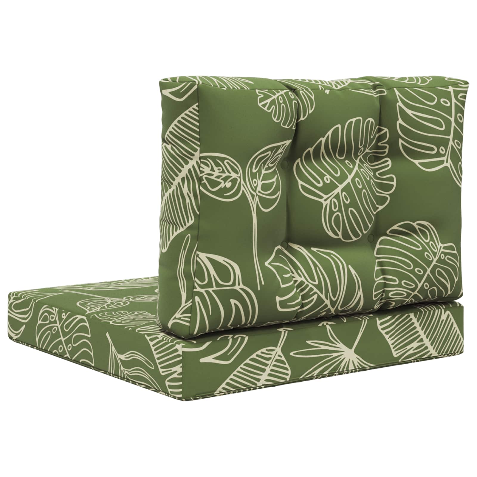 Buiten bankkussen 2 pcs Bladontwerp Polyester is nu te koop bij PeponiXL, paradijselijk wonen!