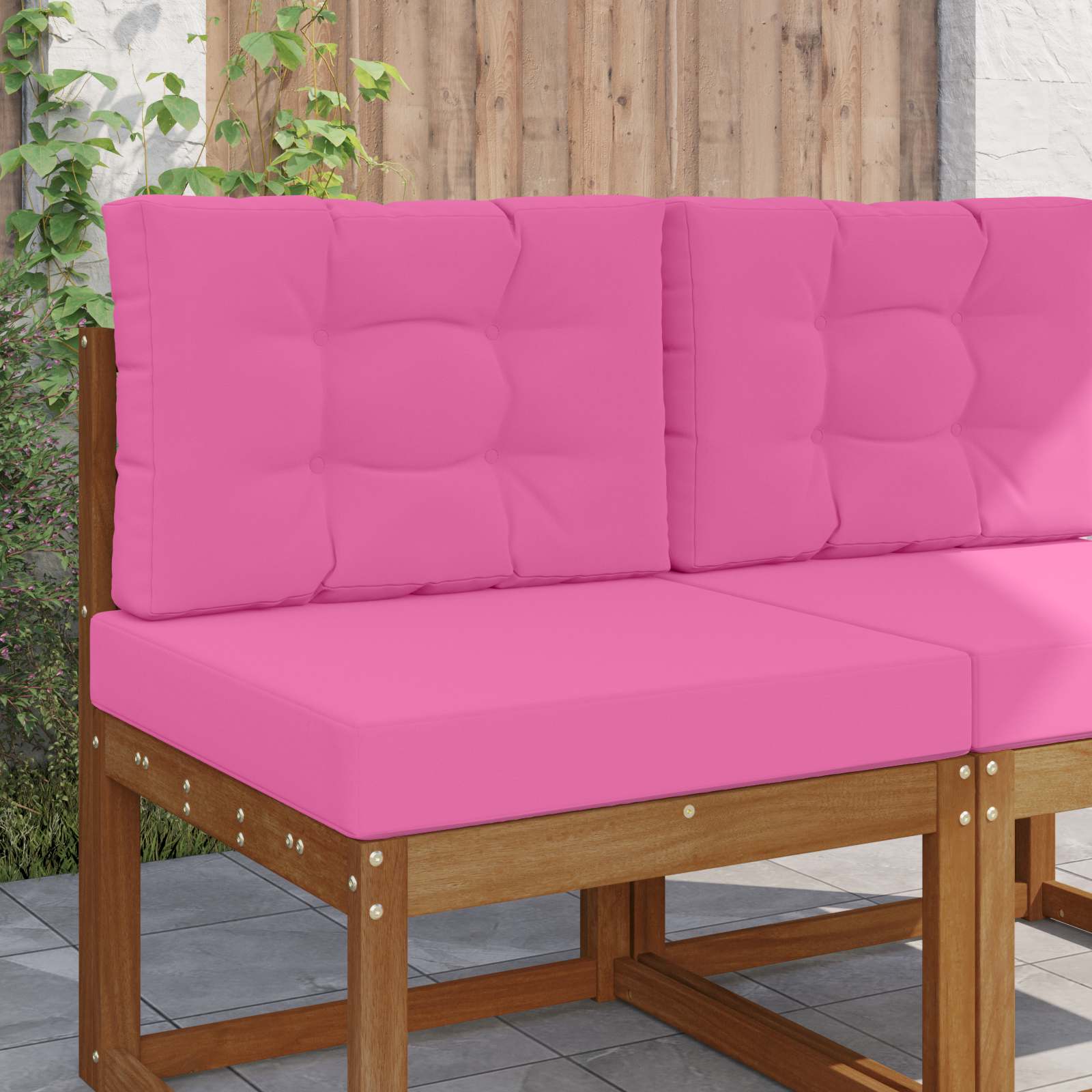 Buiten bankkussen 2 pcs Roze Polyester is nu te koop bij PeponiXL, paradijselijk wonen!