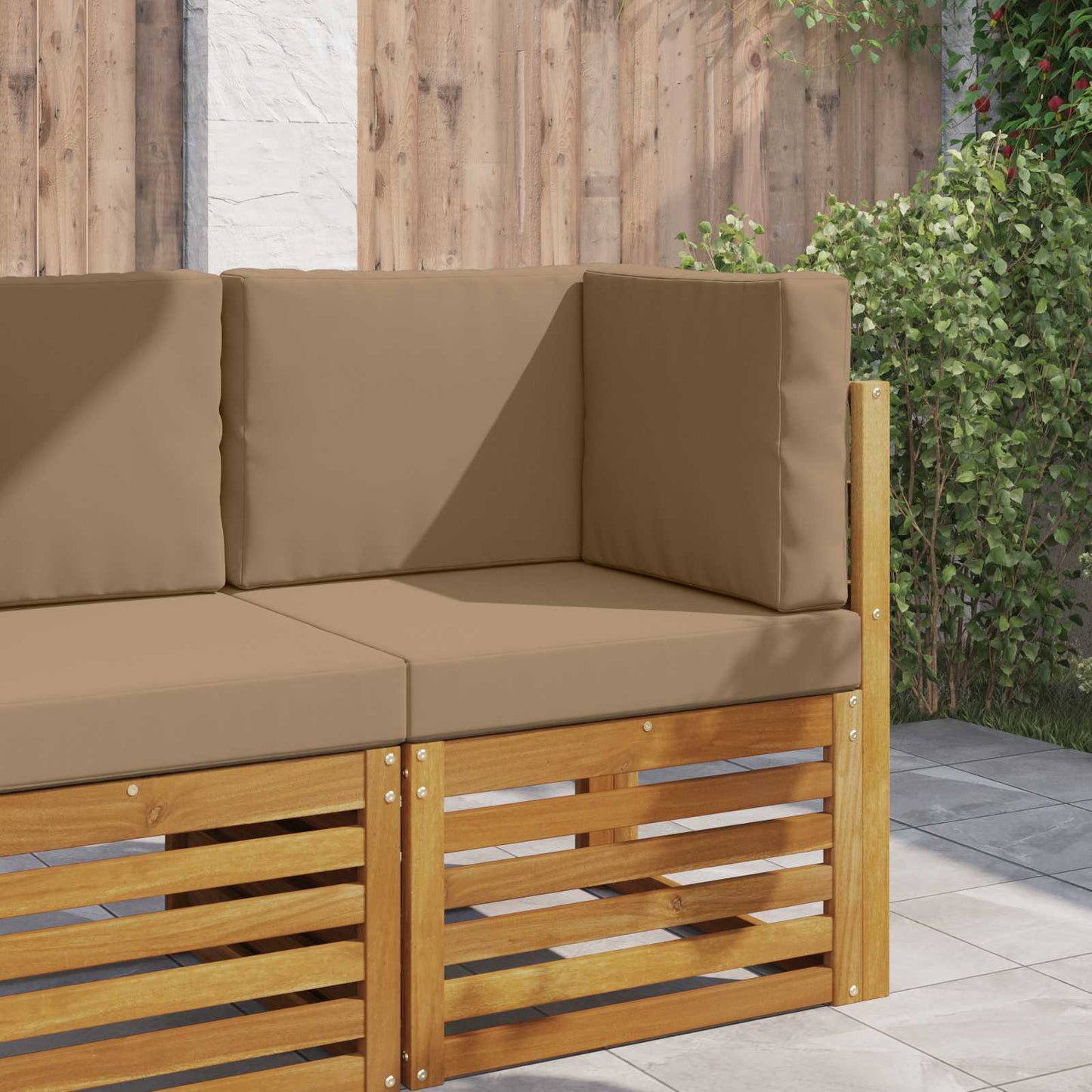 Buiten bankkussen 3 pcs Taupe Polyester is nu te koop bij PeponiXL, paradijselijk wonen!