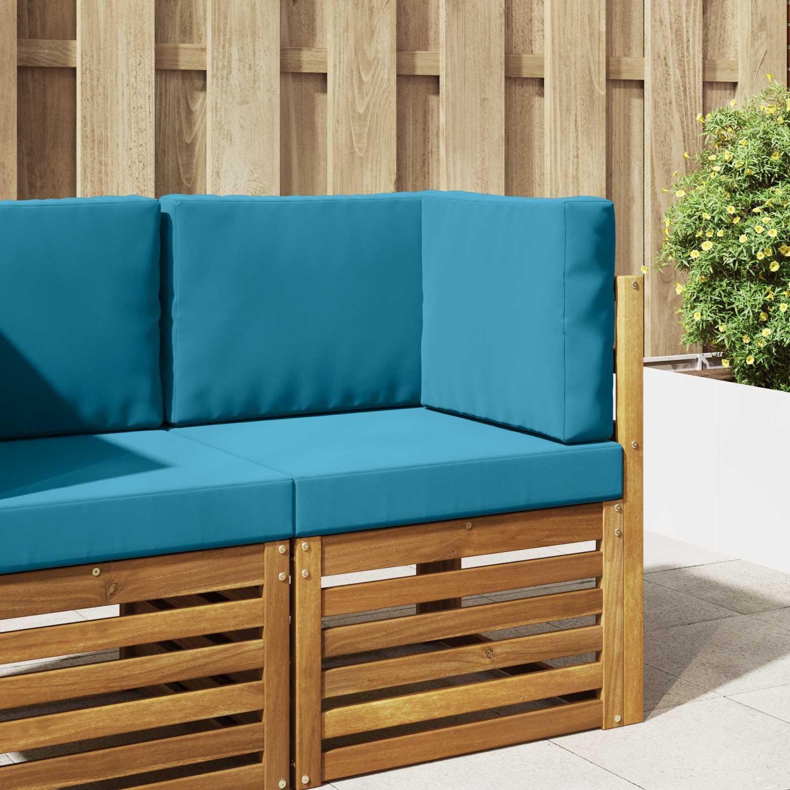 Buiten bankkussen 3 pcs Koninklijk Blauw Polyester is nu te koop bij PeponiXL, paradijselijk wonen!