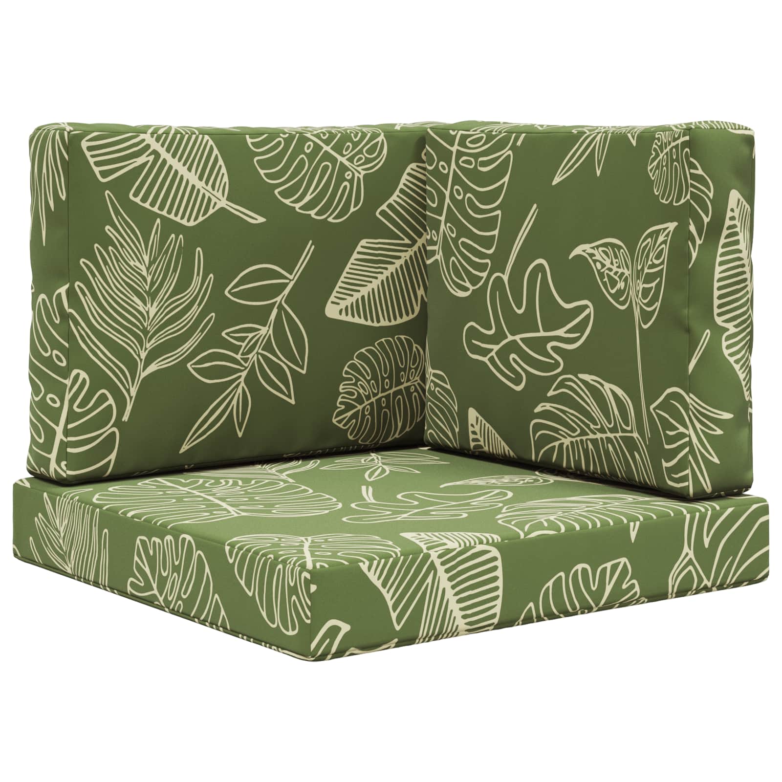 Buiten bankkussen 3 pcs Bladontwerp Polyester is nu te koop bij PeponiXL, paradijselijk wonen!