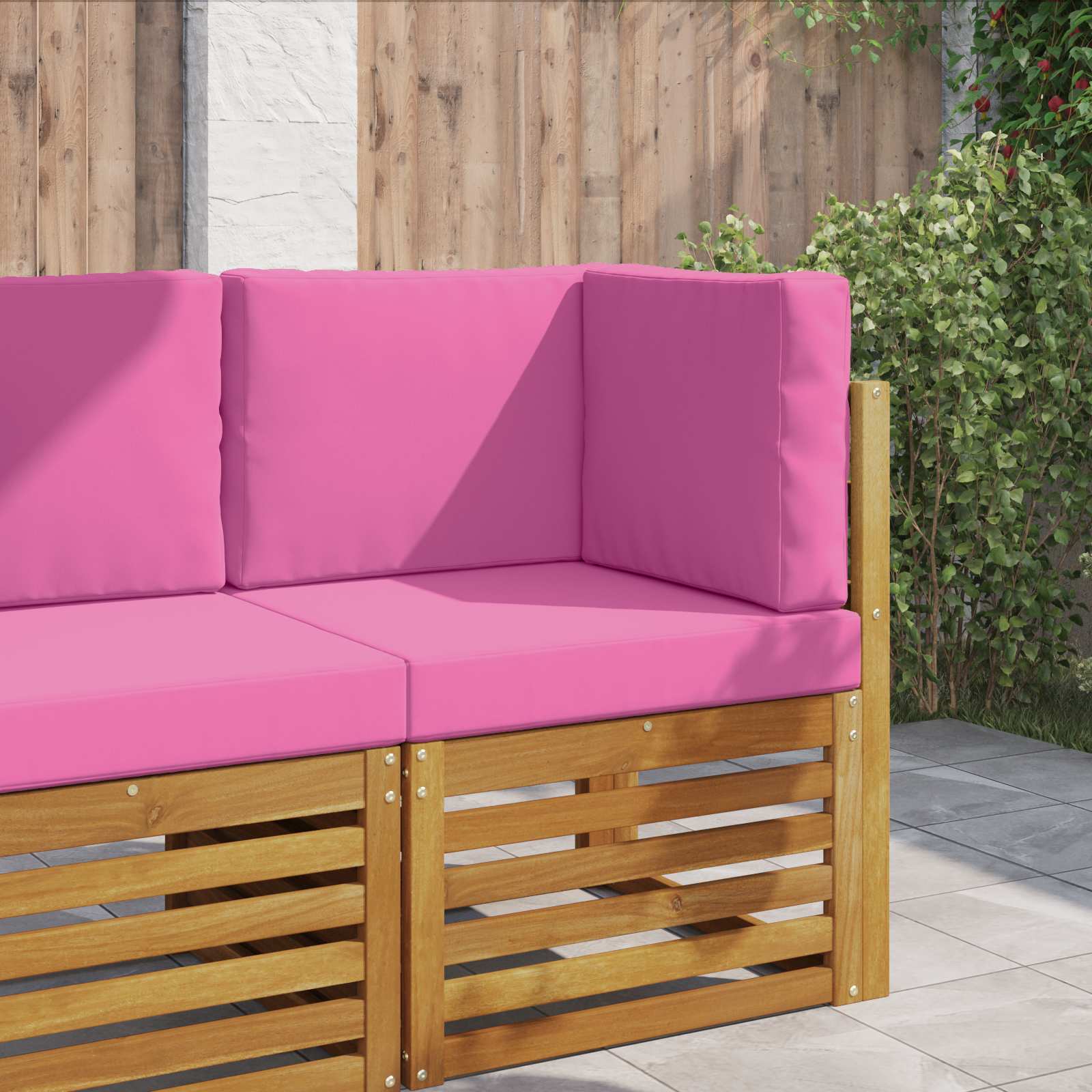 Buiten bankkussen 3 pcs Roze Polyester is nu te koop bij PeponiXL, paradijselijk wonen!