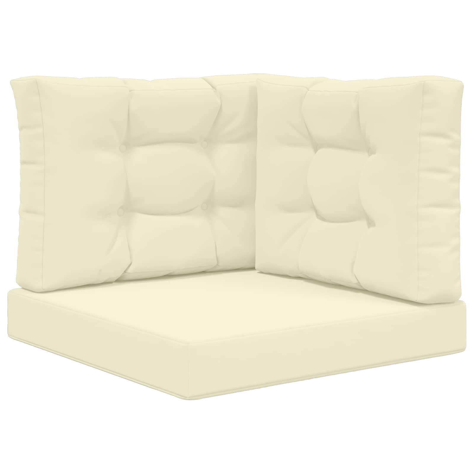 Buiten bankkussen 3 pcs Crème Polyester is nu te koop bij PeponiXL, paradijselijk wonen!