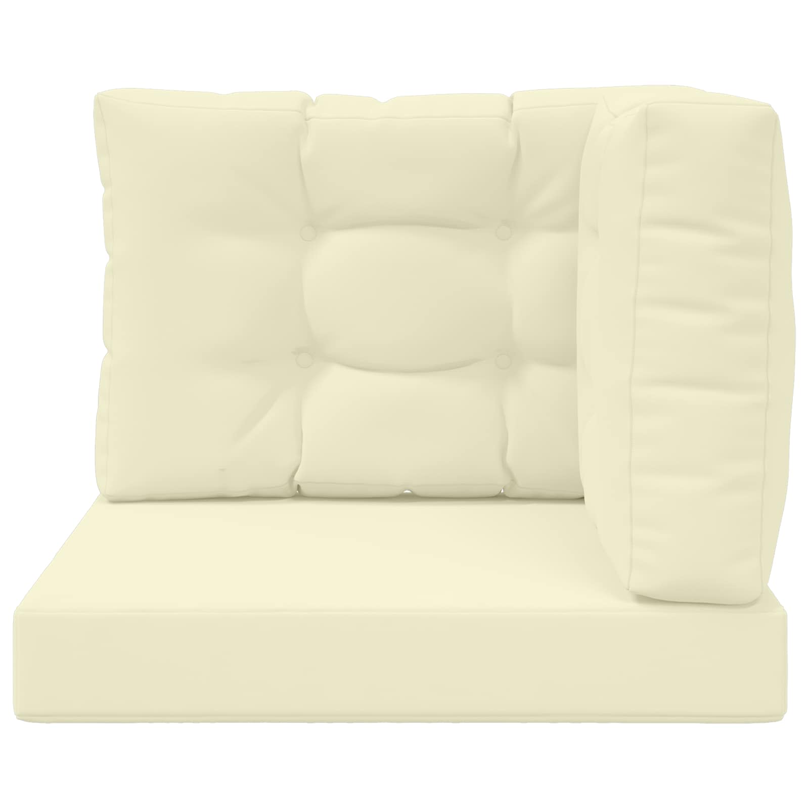 Buiten bankkussen 3 pcs Crème Polyester is nu te koop bij PeponiXL, paradijselijk wonen!