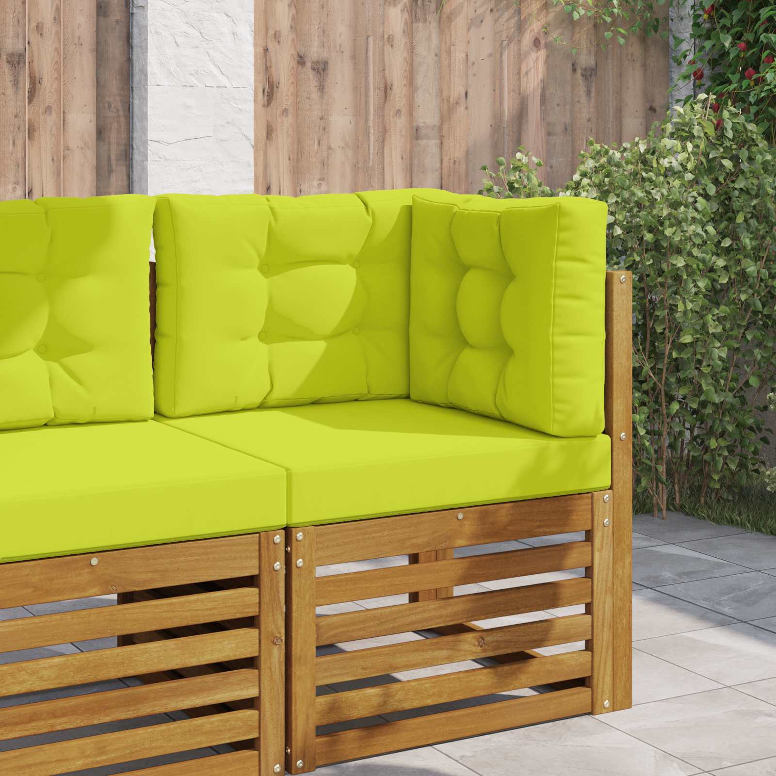Buiten bankkussen 3 pcs Groen Polyester is nu te koop bij PeponiXL, paradijselijk wonen!
