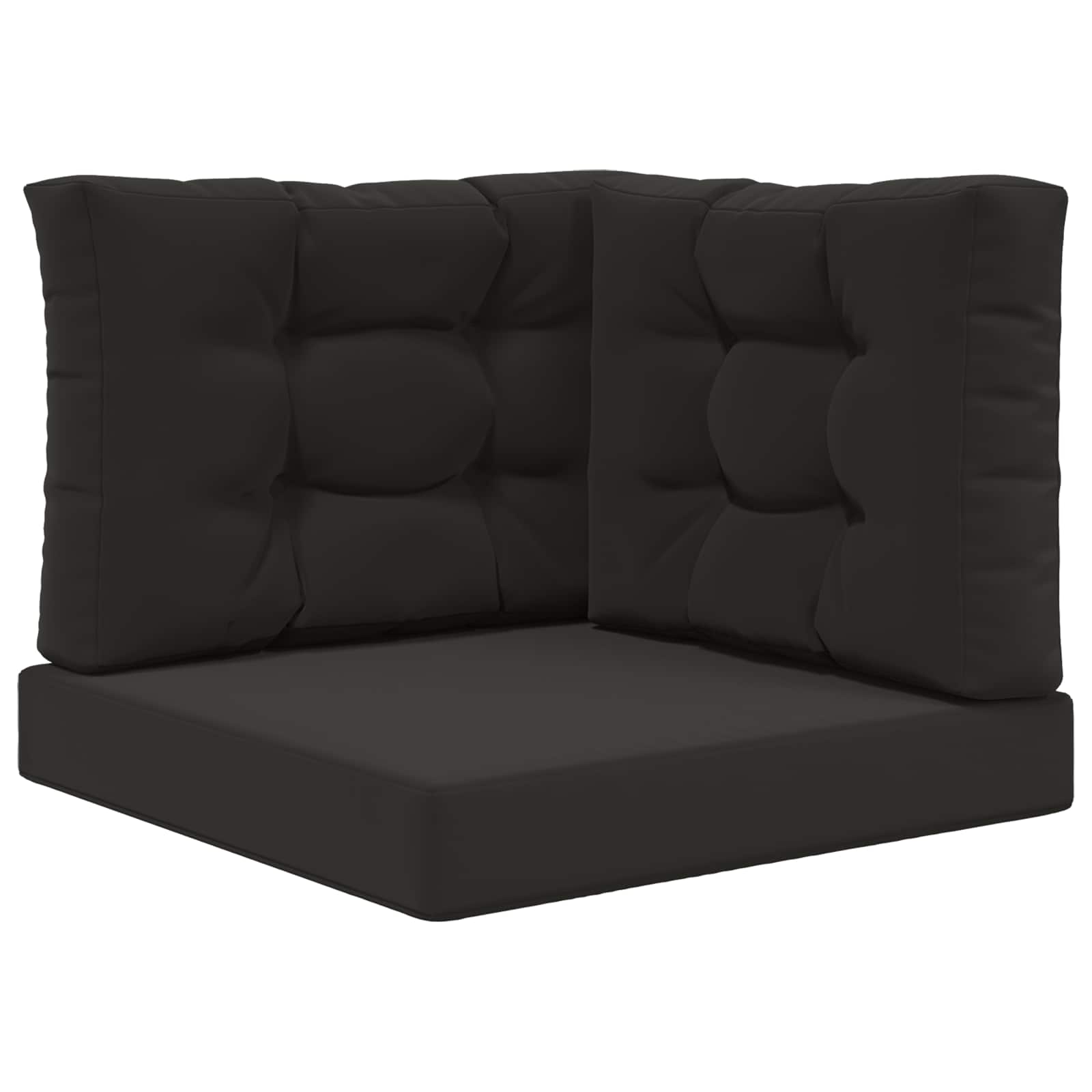 Buiten bankkussen 3 pcs Zwart Polyester is nu te koop bij PeponiXL, paradijselijk wonen!