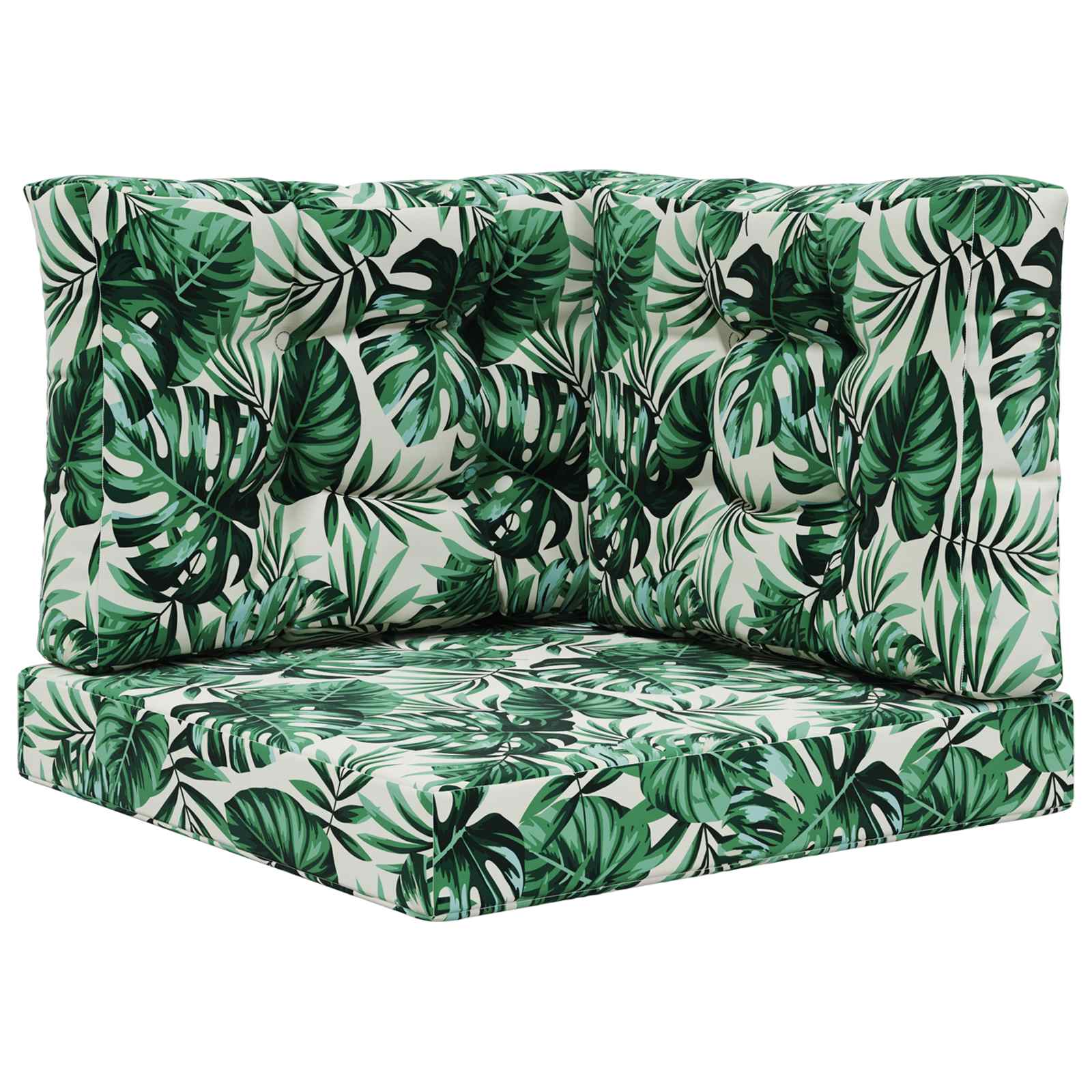 Buiten bankkussen 3 pcs Bladpatroon Polyester is nu te koop bij PeponiXL, paradijselijk wonen!