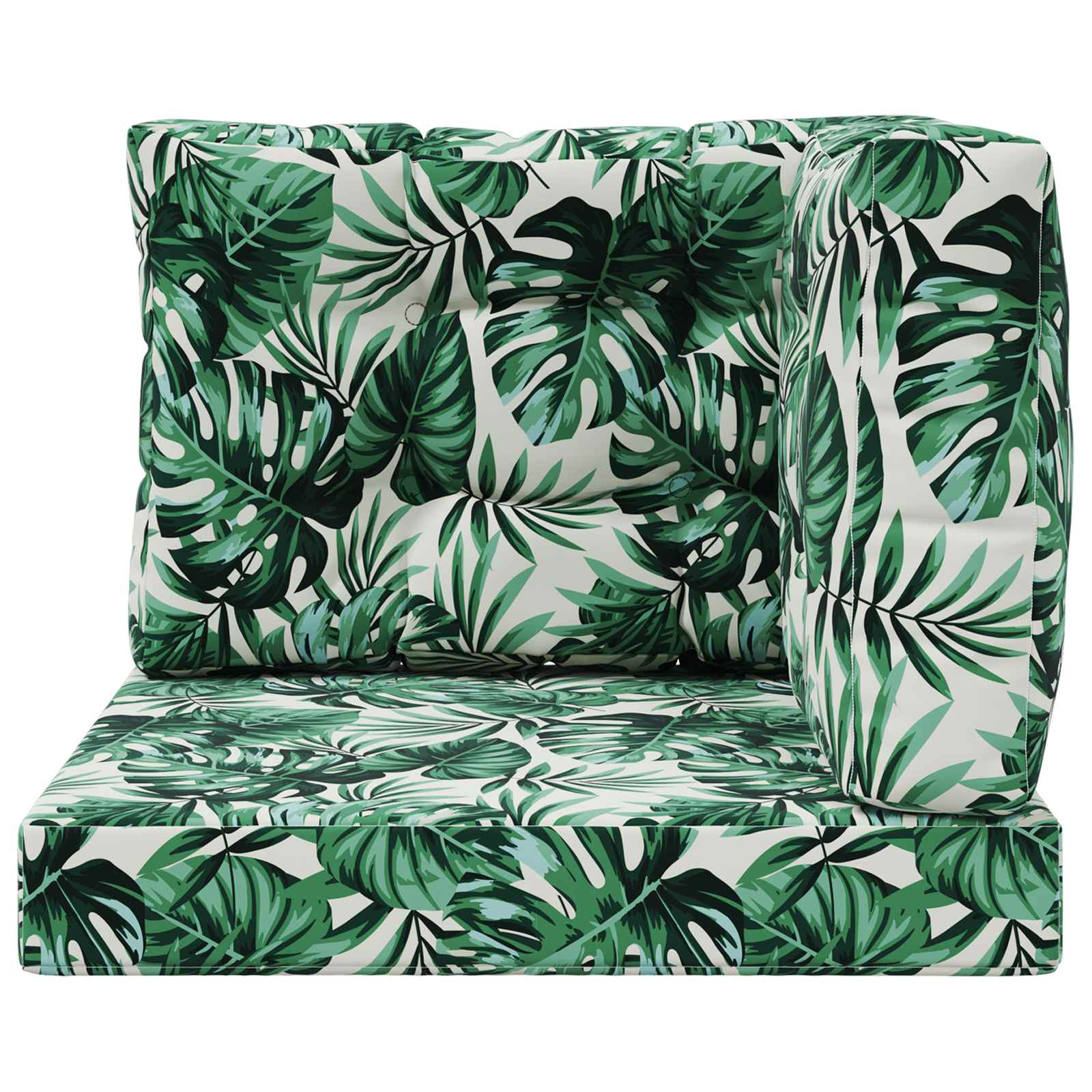 Buiten bankkussen 3 pcs Bladpatroon Polyester is nu te koop bij PeponiXL, paradijselijk wonen!