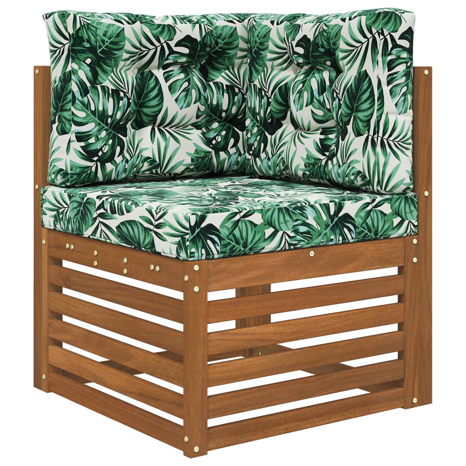 Buiten bankkussen 3 pcs Bladpatroon Polyester is nu te koop bij PeponiXL, paradijselijk wonen!