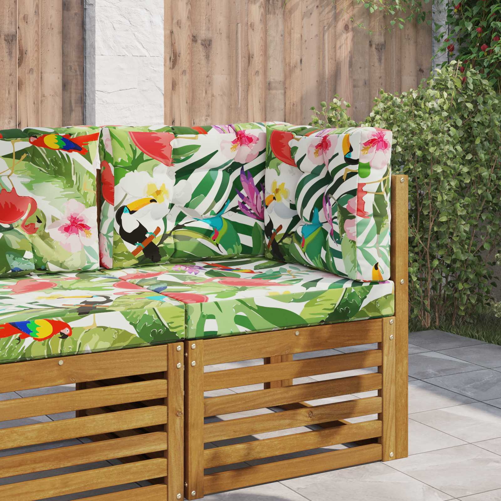 Buiten bankkussen 3 pcs kleurrijk Polyester is nu te koop bij PeponiXL, paradijselijk wonen!