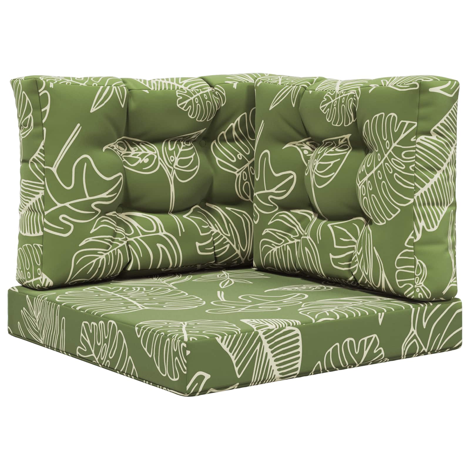 Buiten bankkussen 3 pcs Bladontwerp Polyester is nu te koop bij PeponiXL, paradijselijk wonen!