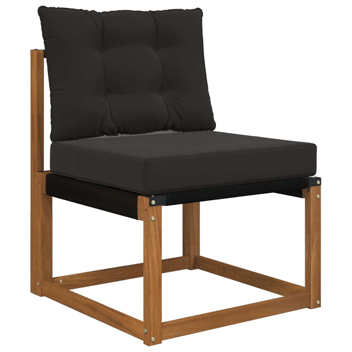 Buiten bankkussen 2 pcs Zwart Polyester is nu te koop bij PeponiXL, paradijselijk wonen!