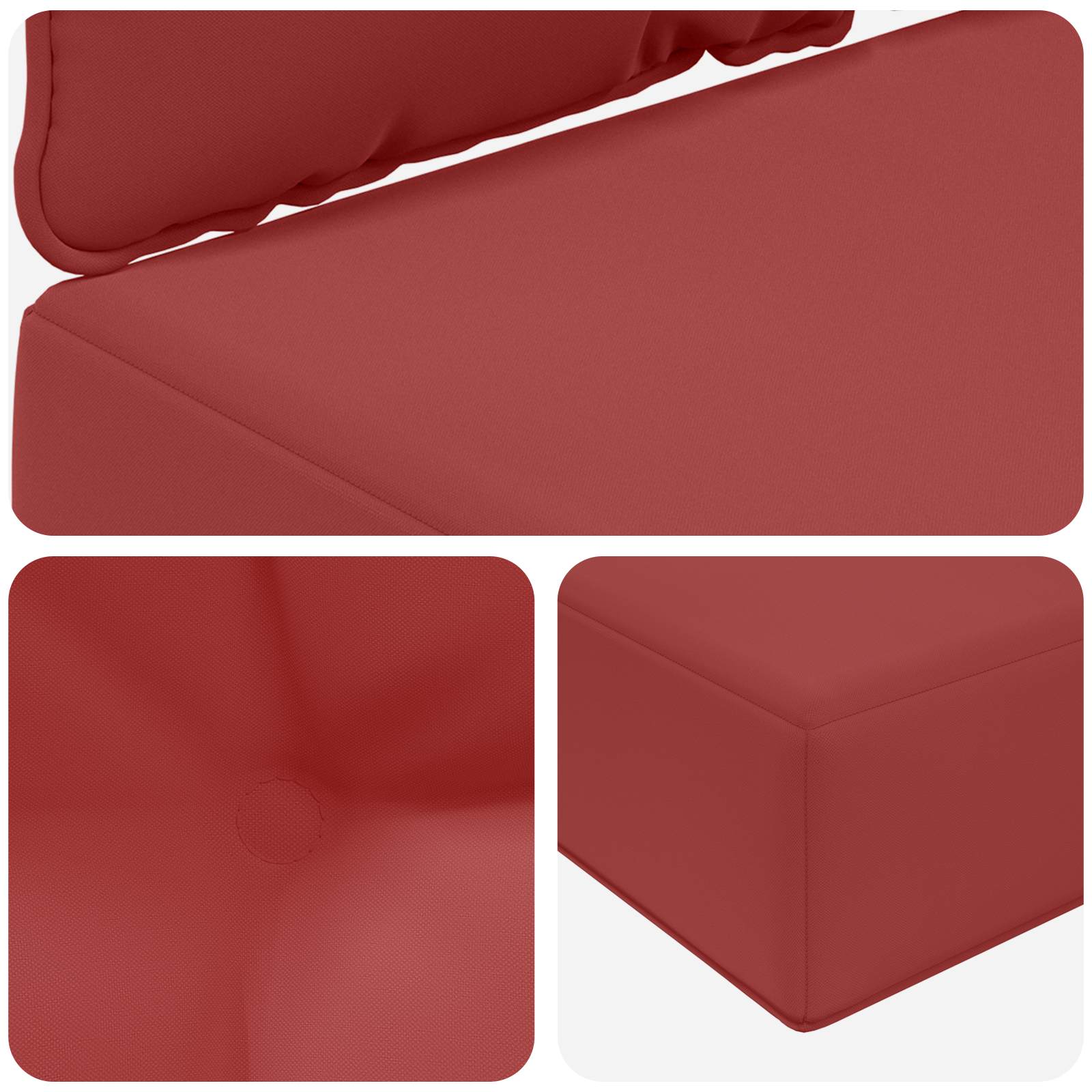 Buiten bankkussen 2 pcs Wijnrood Polyester is nu te koop bij PeponiXL, paradijselijk wonen!