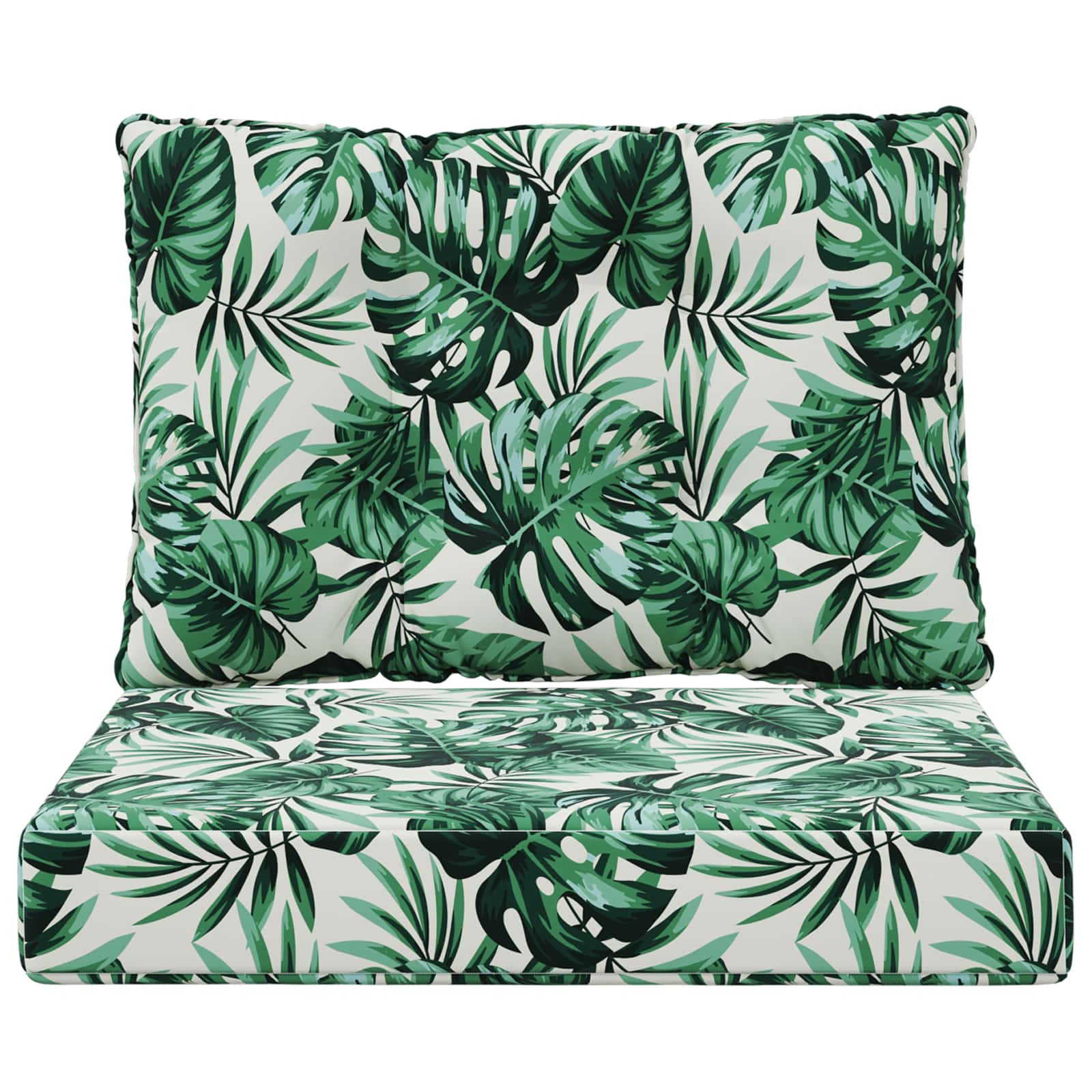 Buiten bankkussen 2 pcs Bladpatroon Polyester is nu te koop bij PeponiXL, paradijselijk wonen!