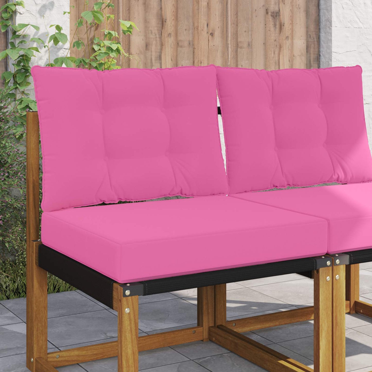 Buiten bankkussen 2 pcs Roze Polyester is nu te koop bij PeponiXL, paradijselijk wonen!