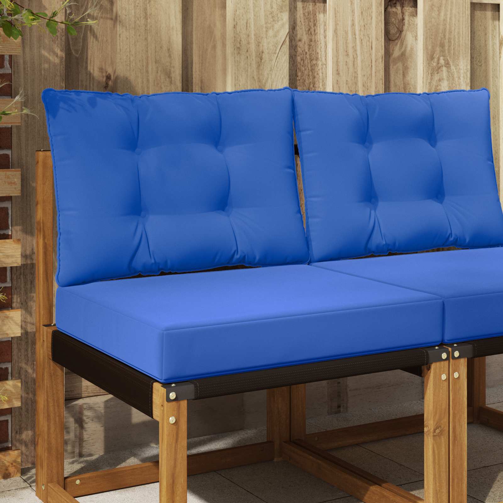 Buiten bankkussen 2 pcs Turquoise Polyester is nu te koop bij PeponiXL, paradijselijk wonen!