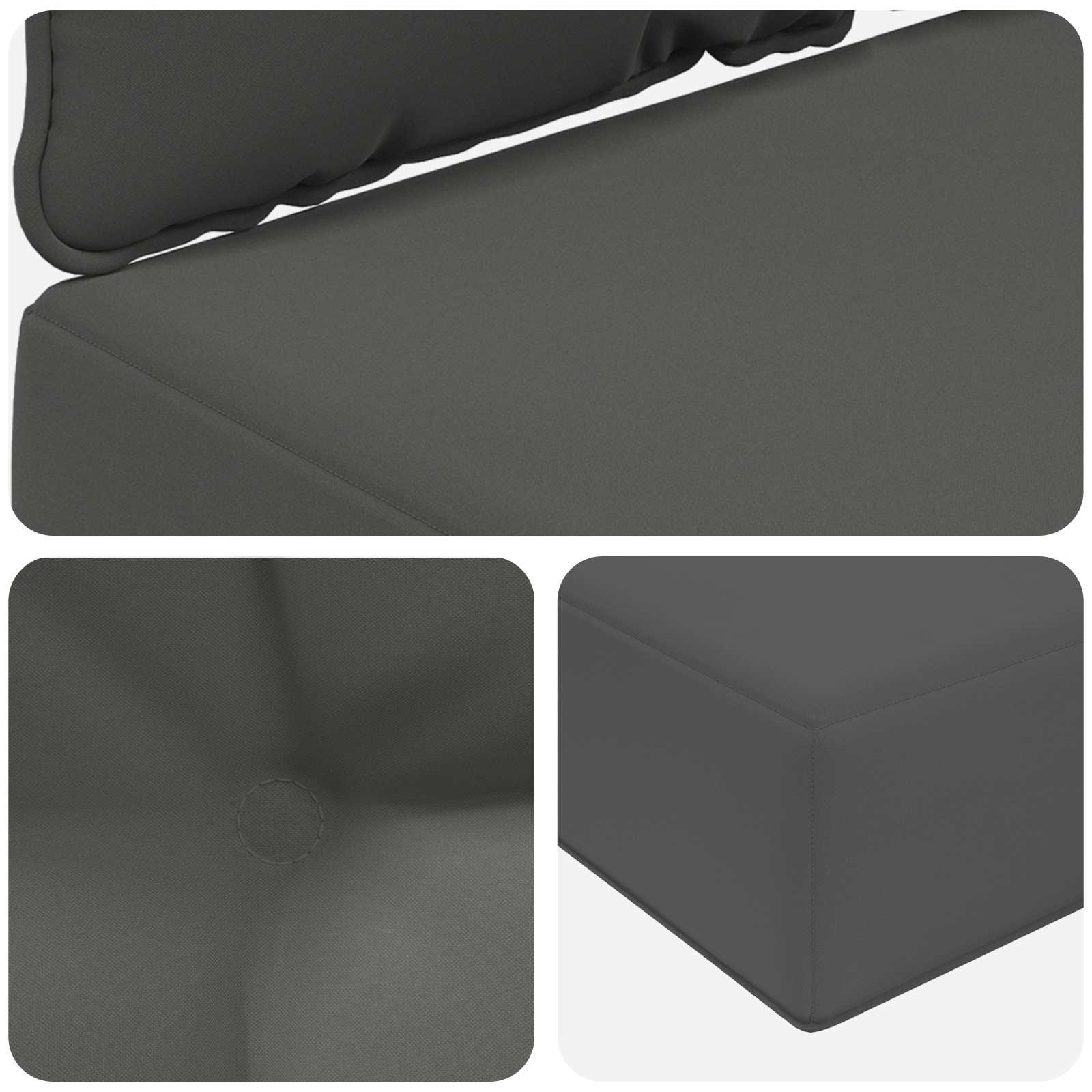 Buiten bankkussen 3 pcs Antraciet Polyester is nu te koop bij PeponiXL, paradijselijk wonen!
