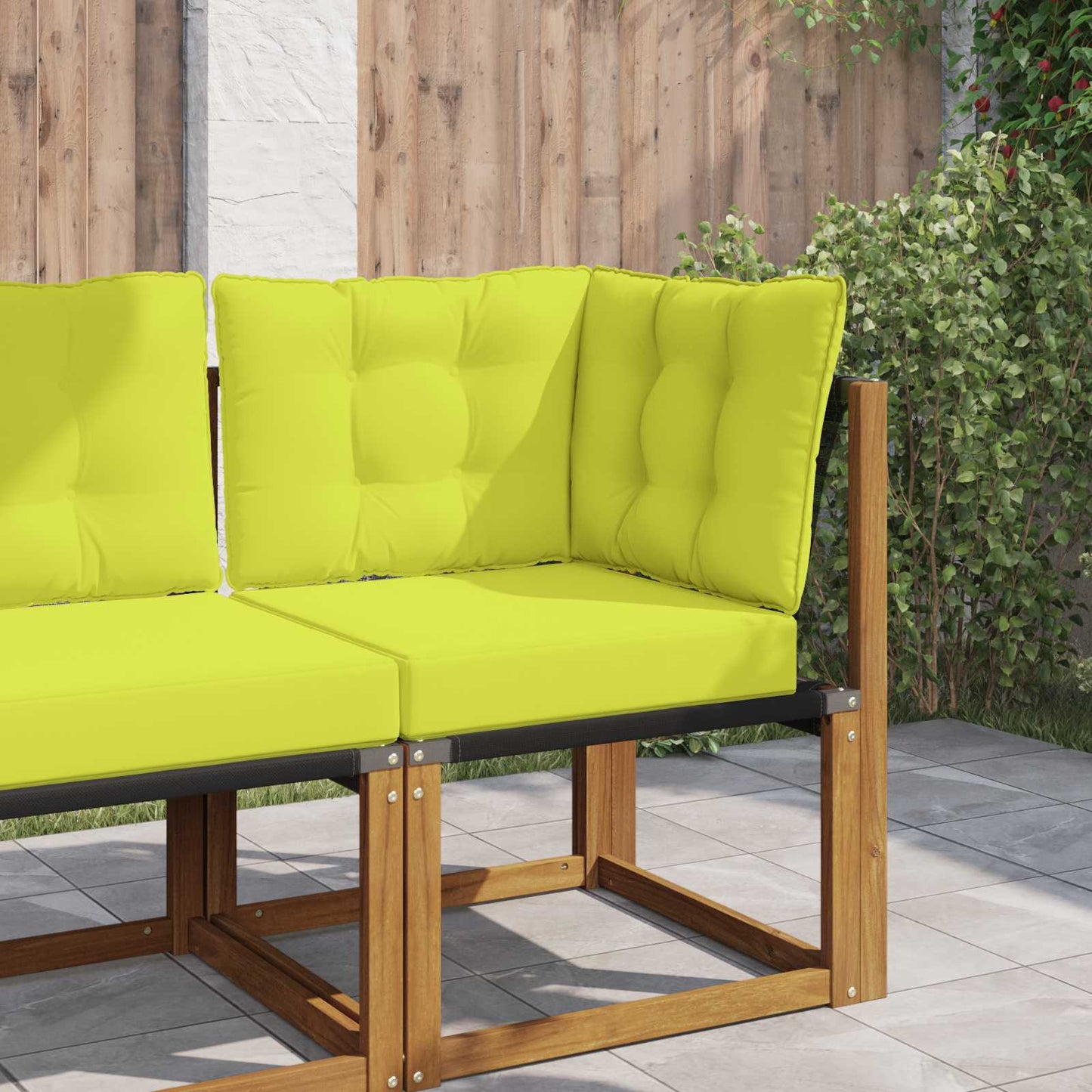 Buiten bankkussen 3 pcs Groen Polyester is nu te koop bij PeponiXL, paradijselijk wonen!