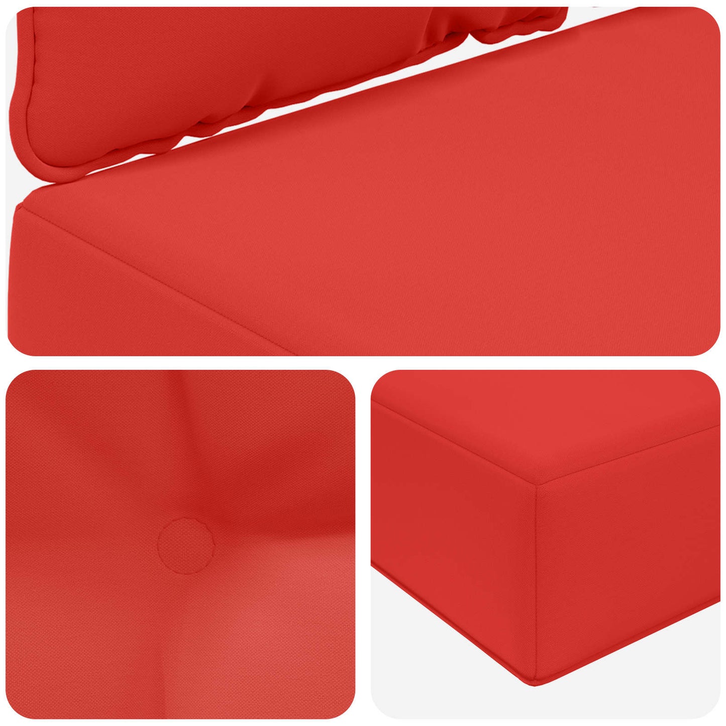 Buiten bankkussen 3 pcs Rood Polyester is nu te koop bij PeponiXL, paradijselijk wonen!