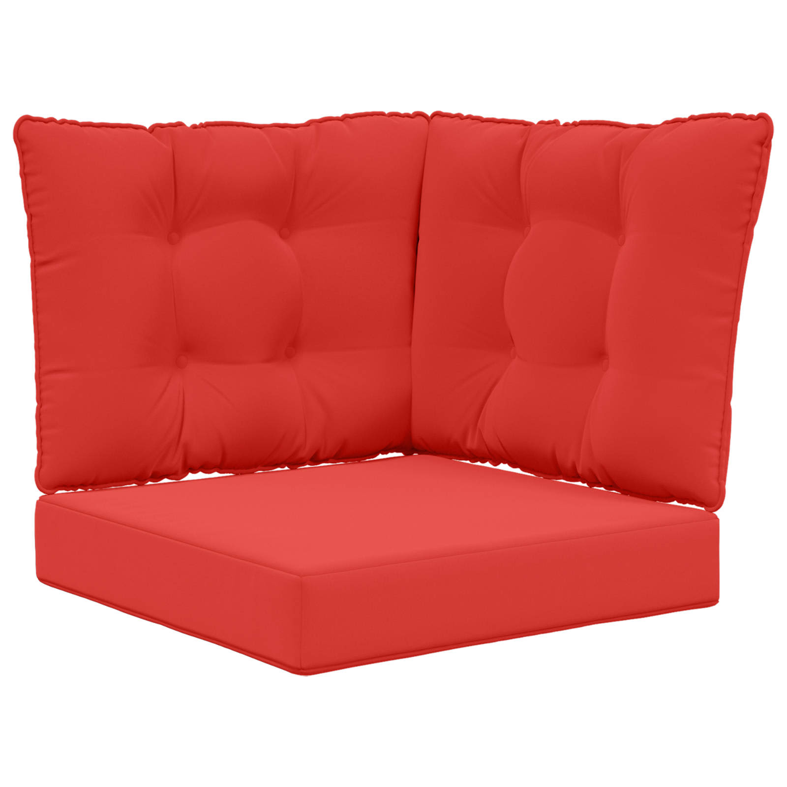 Buiten bankkussen 3 pcs Rood Polyester is nu te koop bij PeponiXL, paradijselijk wonen!