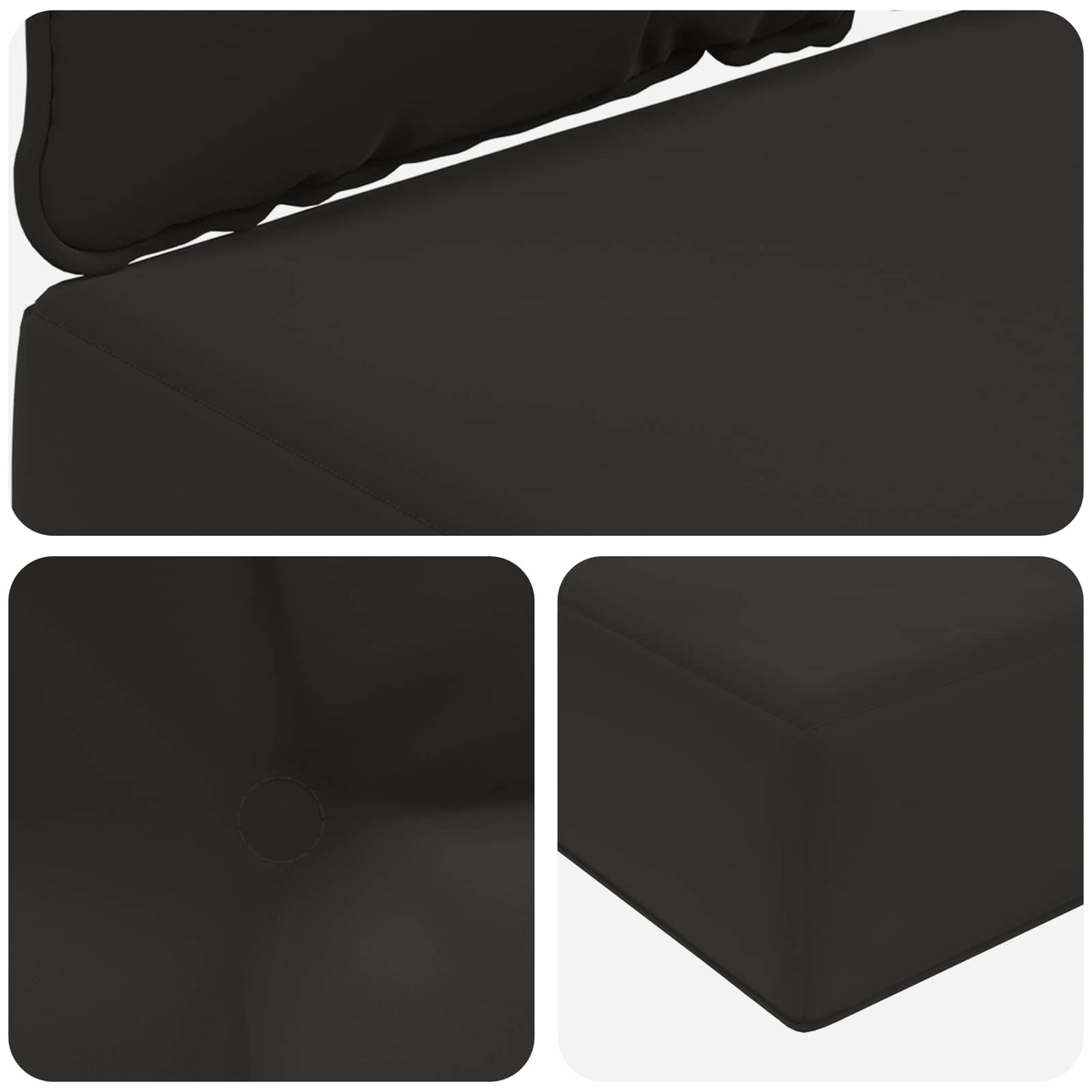Buiten bankkussen 3 pcs Zwart Polyester is nu te koop bij PeponiXL, paradijselijk wonen!