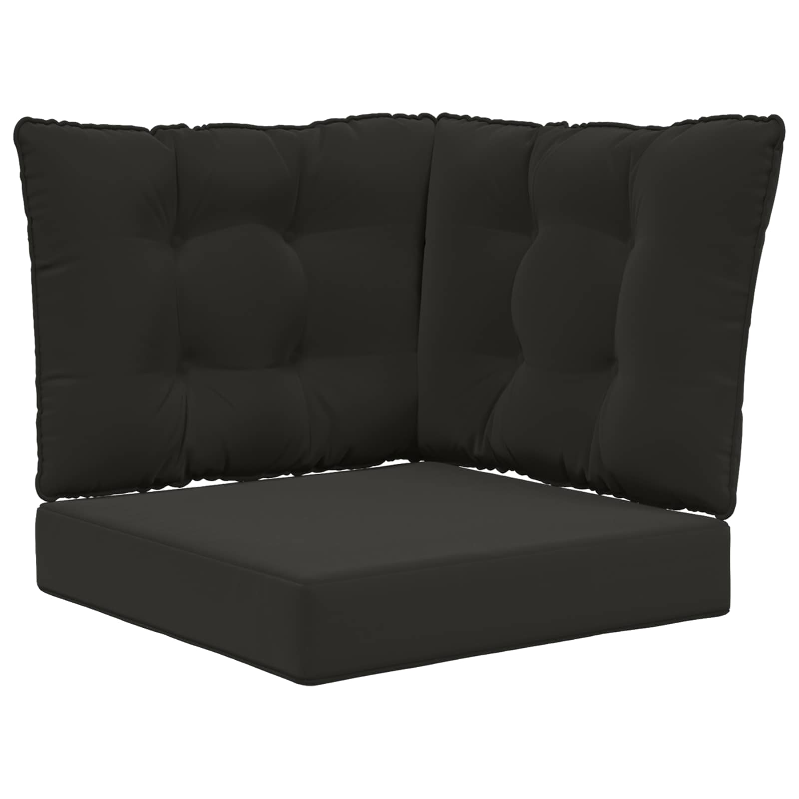 Buiten bankkussen 3 pcs Zwart Polyester is nu te koop bij PeponiXL, paradijselijk wonen!