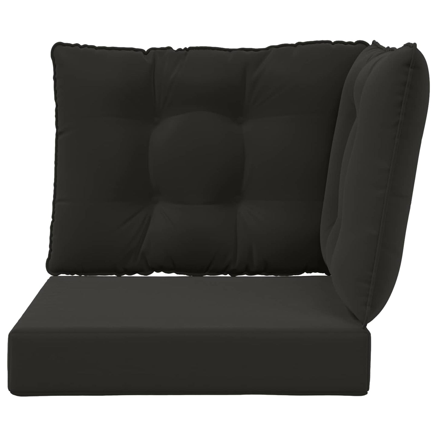 Buiten bankkussen 3 pcs Zwart Polyester is nu te koop bij PeponiXL, paradijselijk wonen!