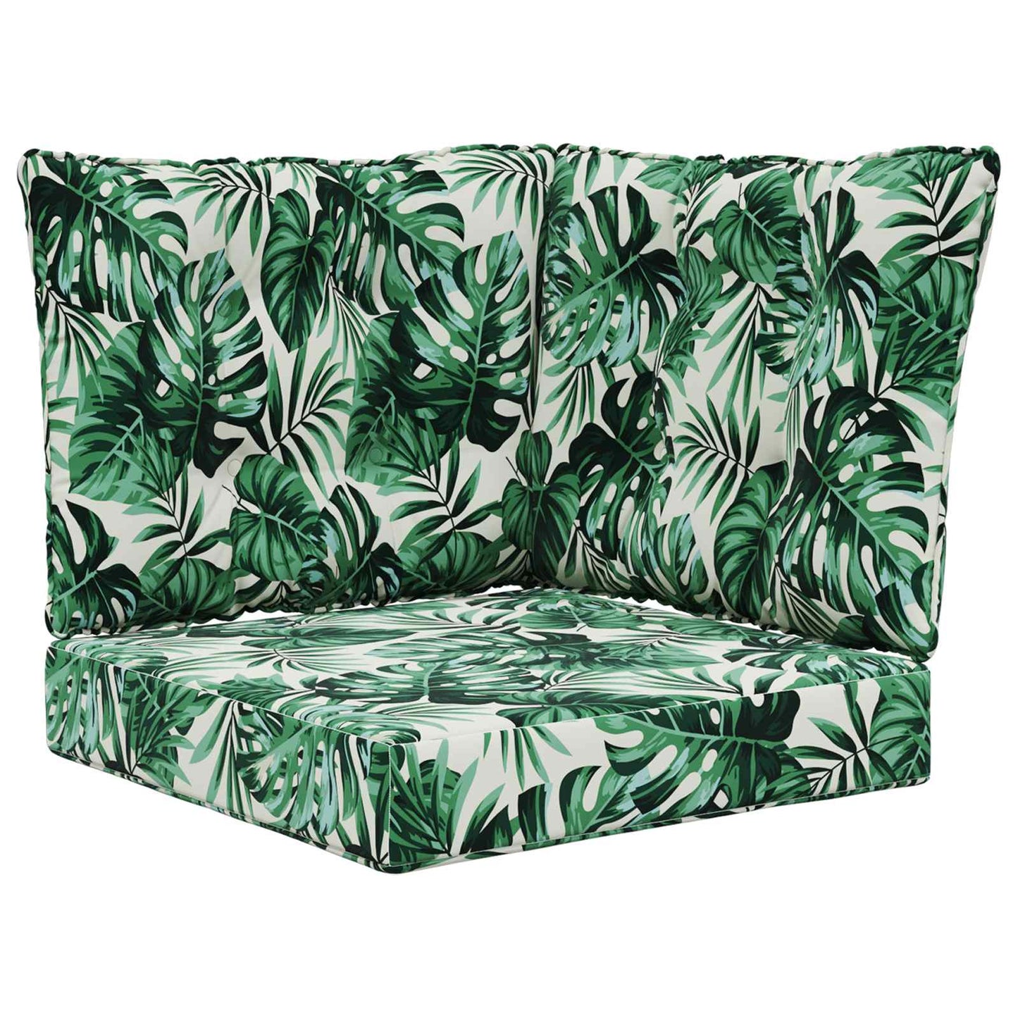Buiten bankkussen 3 pcs Bladpatroon Polyester is nu te koop bij PeponiXL, paradijselijk wonen!
