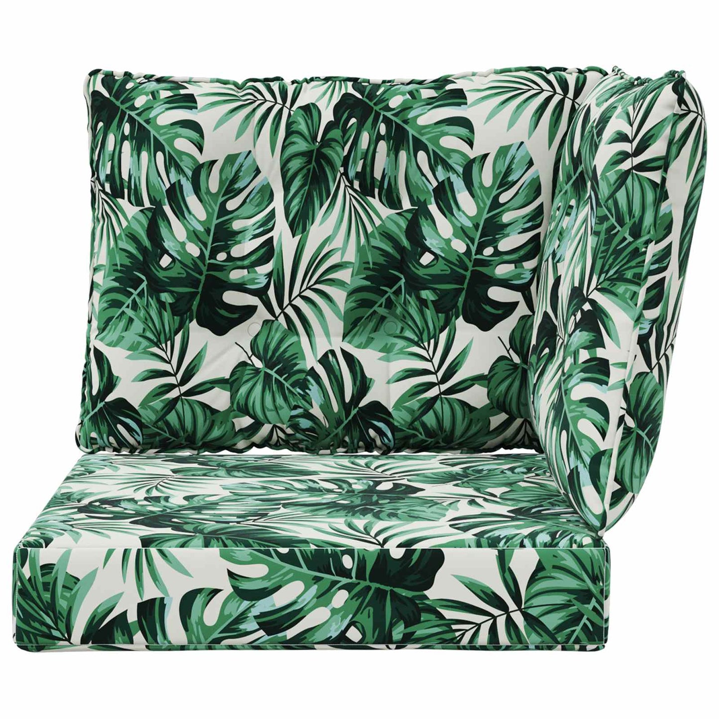 Buiten bankkussen 3 pcs Bladpatroon Polyester is nu te koop bij PeponiXL, paradijselijk wonen!