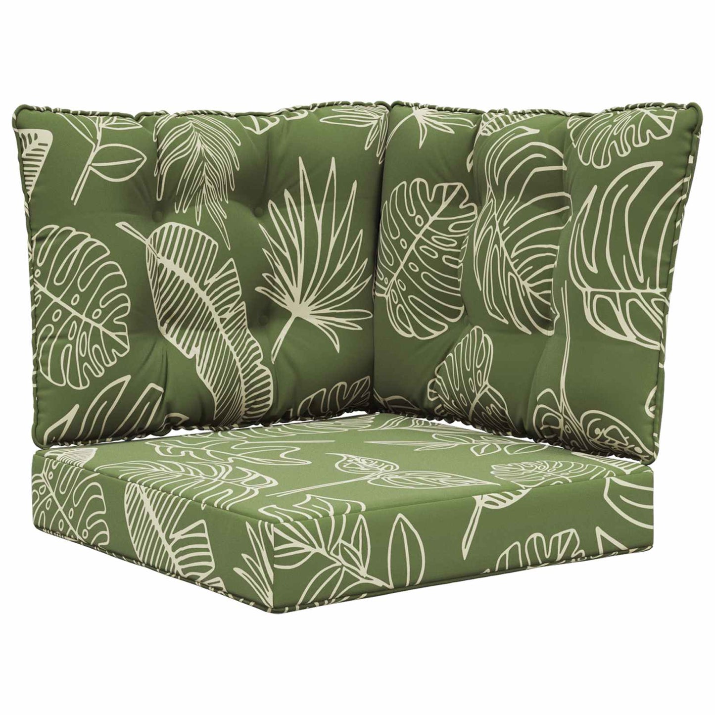 Buiten bankkussen 3 pcs Bladontwerp Polyester is nu te koop bij PeponiXL, paradijselijk wonen!