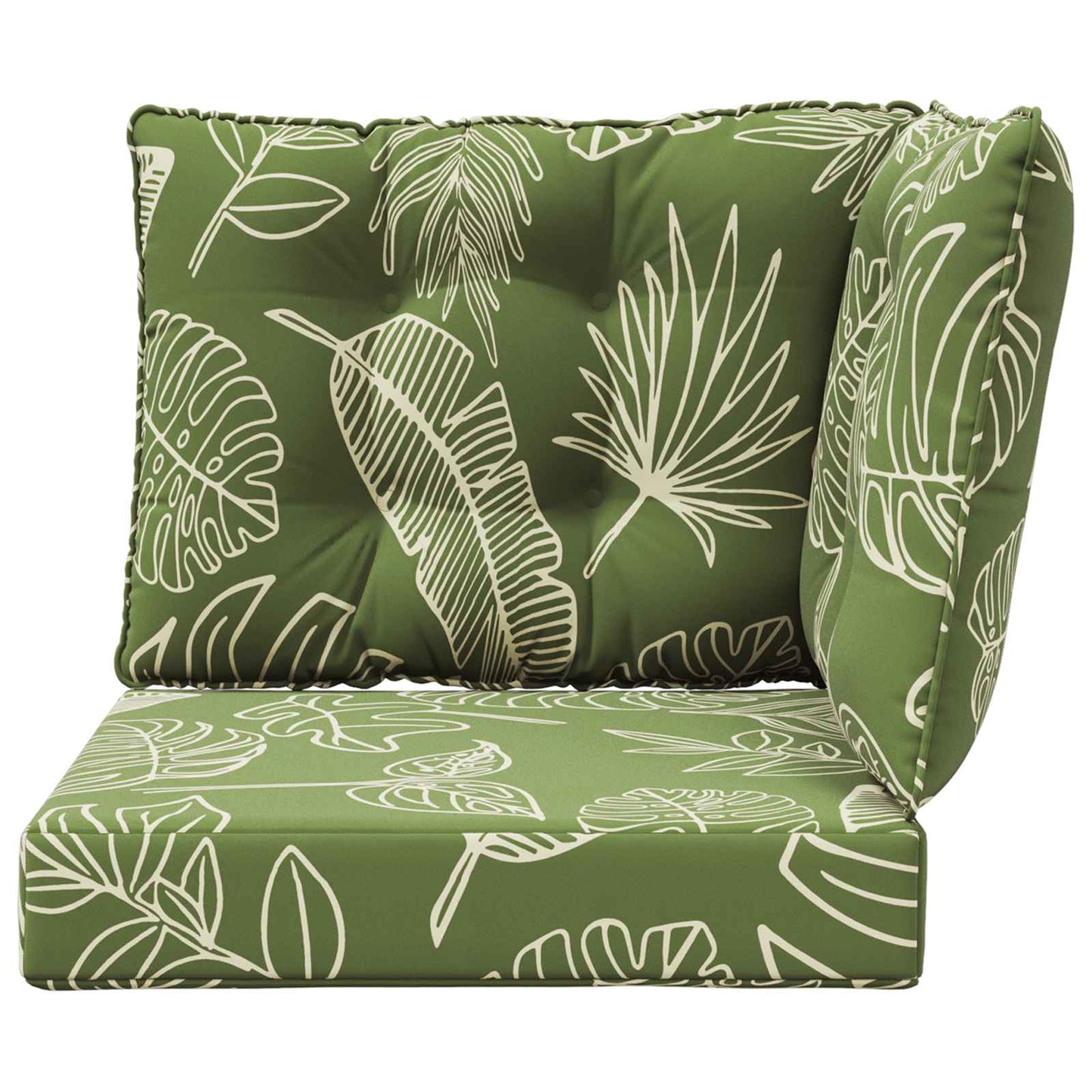 Buiten bankkussen 3 pcs Bladontwerp Polyester is nu te koop bij PeponiXL, paradijselijk wonen!