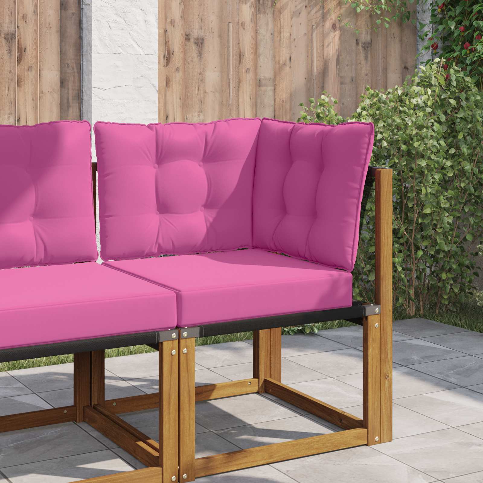 Buiten bankkussen 3 pcs Roze Polyester is nu te koop bij PeponiXL, paradijselijk wonen!
